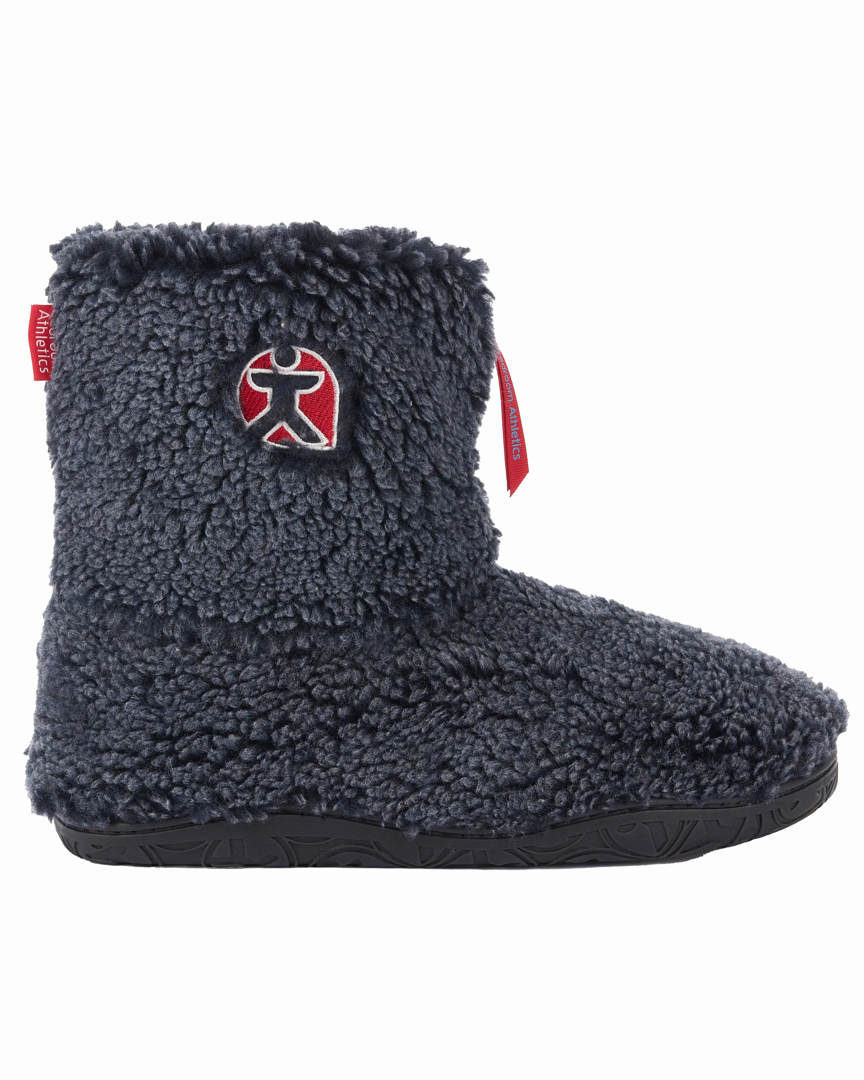 Adjustable Slippers For Swollen Feet Gosling Snow Tipped Sherpa Slipper Boots in Washed Peacoat Navy