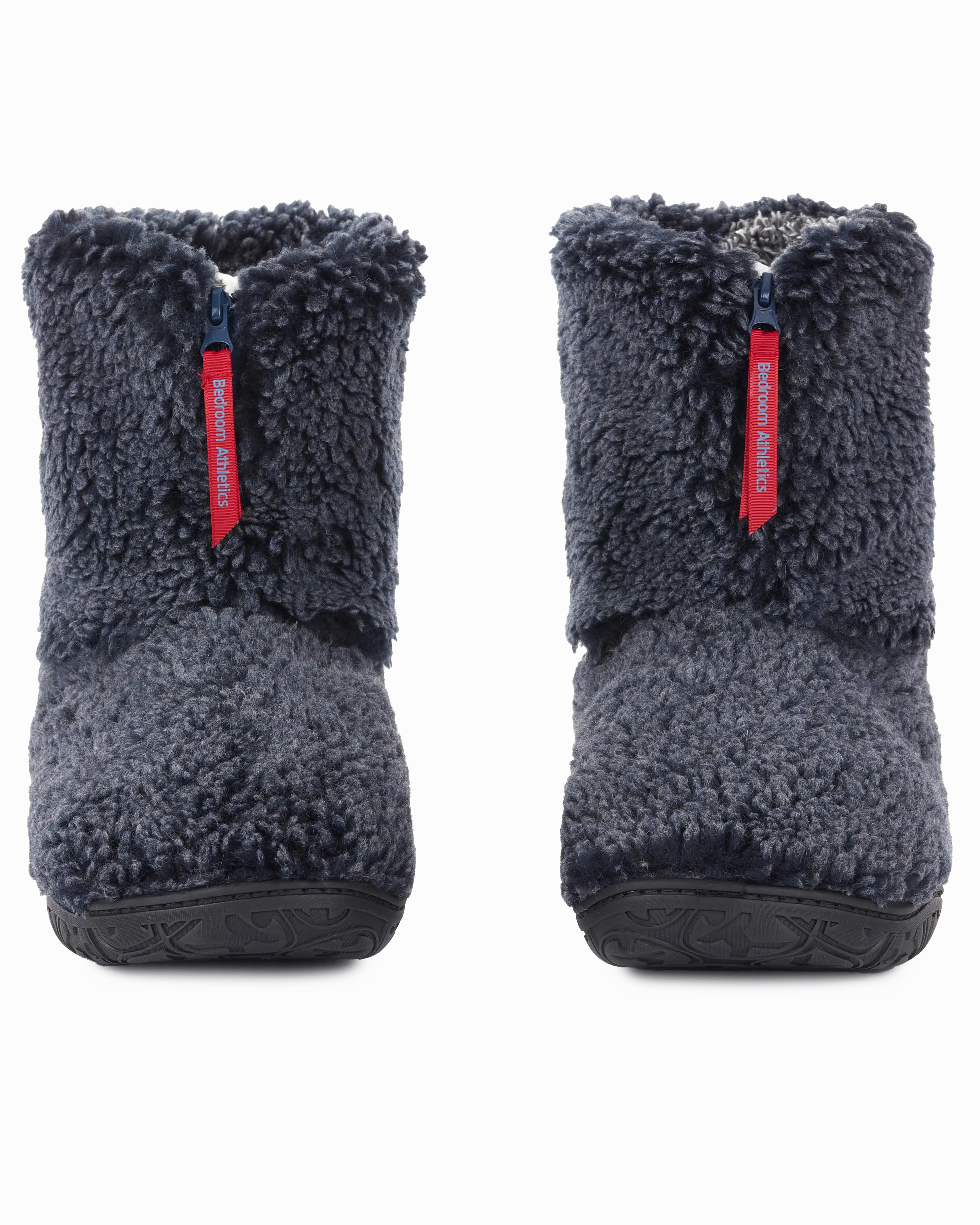 Scuff Slippers Gosling Snow Tipped Sherpa Slipper Boots in Washed Peacoat Navy