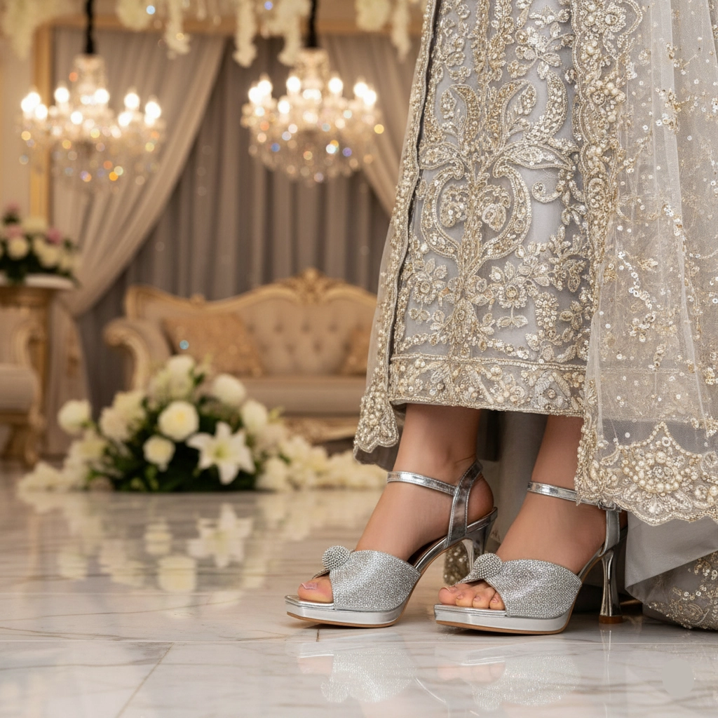 Sandals Royal Caribbean Reviews Silver Fancy Bridal Sandal FN6105