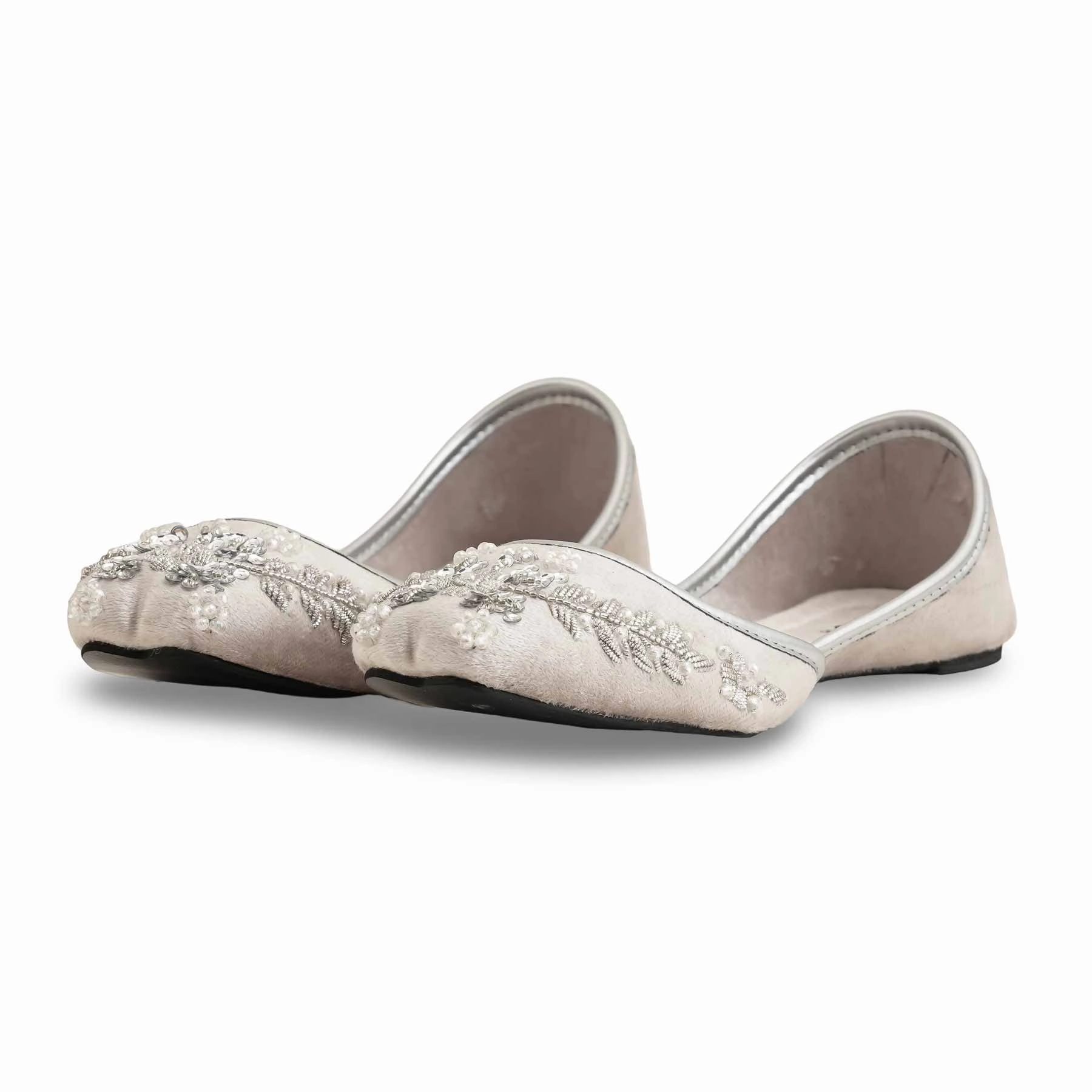 Road Bike Flat Pedal Shoes Silver Women Fancy Khusa EC8547