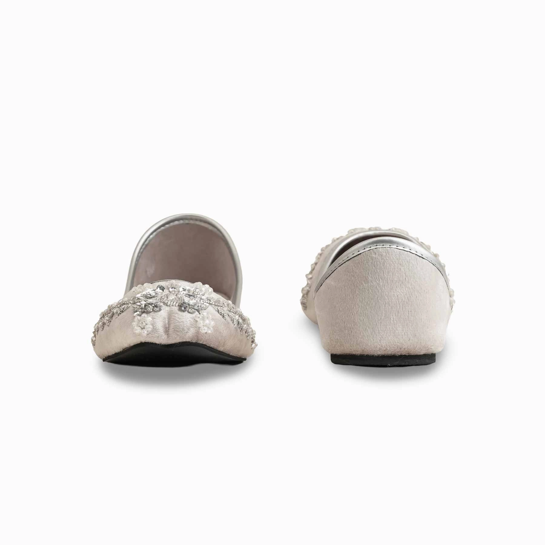 Shoes To Help Flat Feet Silver Women Fancy Khusa EC8547