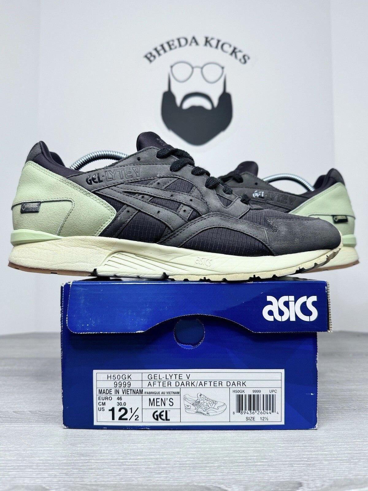 Kendrick Lamar Asics Shoes Size 12.5 - 2015 ASICS Gel-Lyte V  Saint Alfred After Dark H50GK-9999 Mens HTF