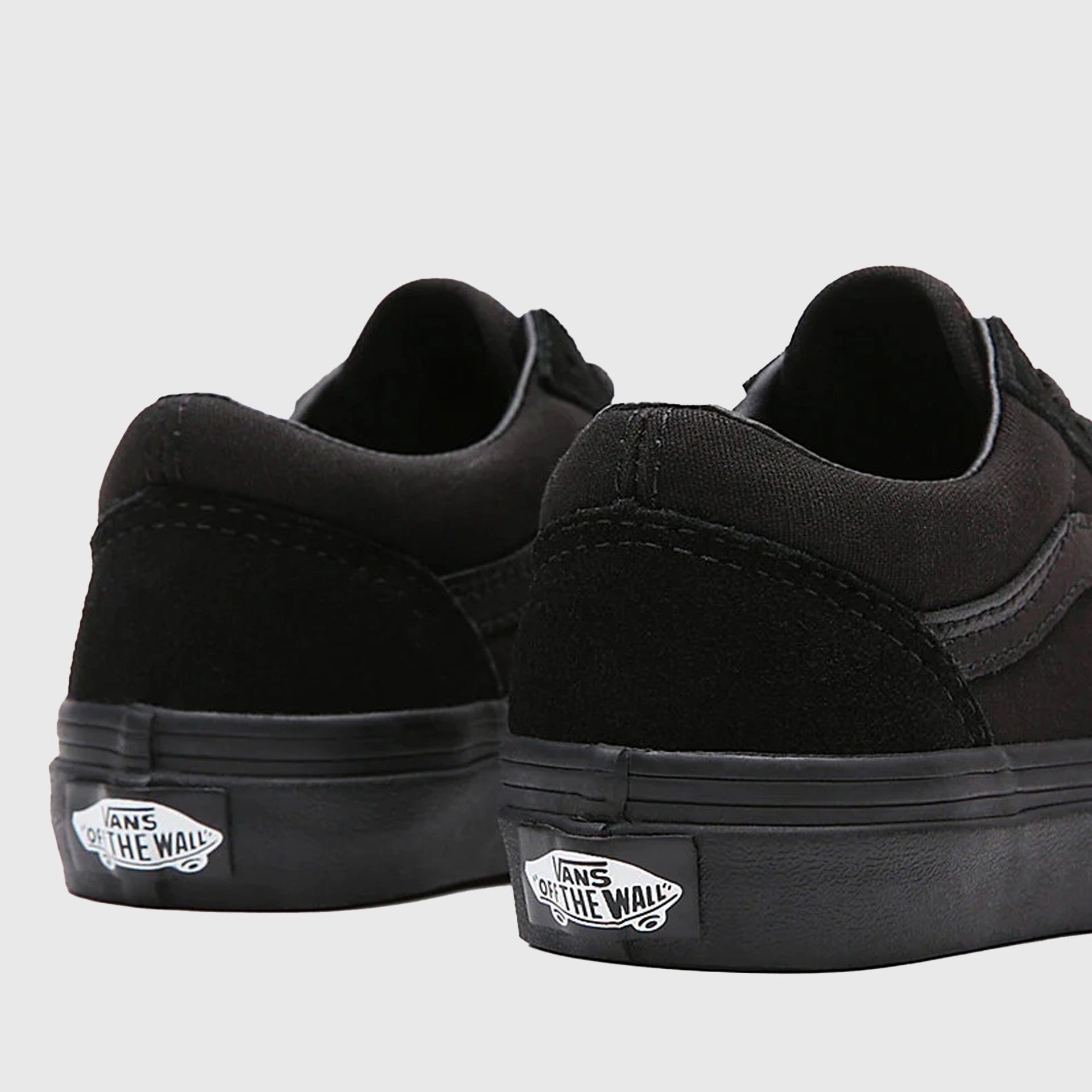 Olympic Skate Vans Old Skool Kids Shoes - Black/Black