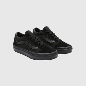 Skater Shoes From 2000s Vans Old Skool Kids Shoes - Black/Black