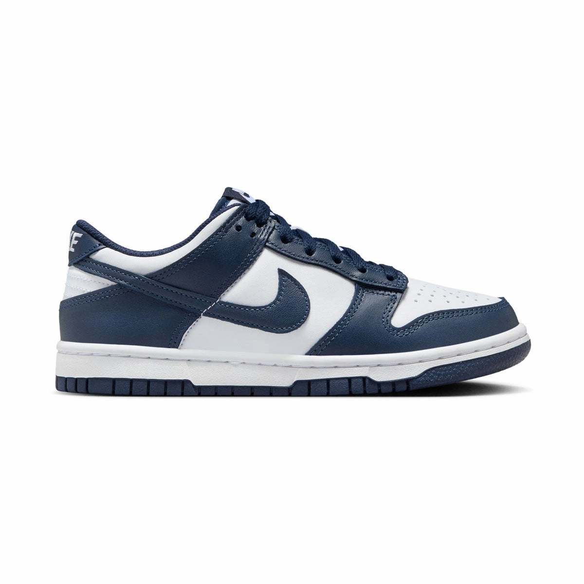Nike Dunk Low 'White Midnight Navy' Big Kids' Shoes 4 Wheel Skate