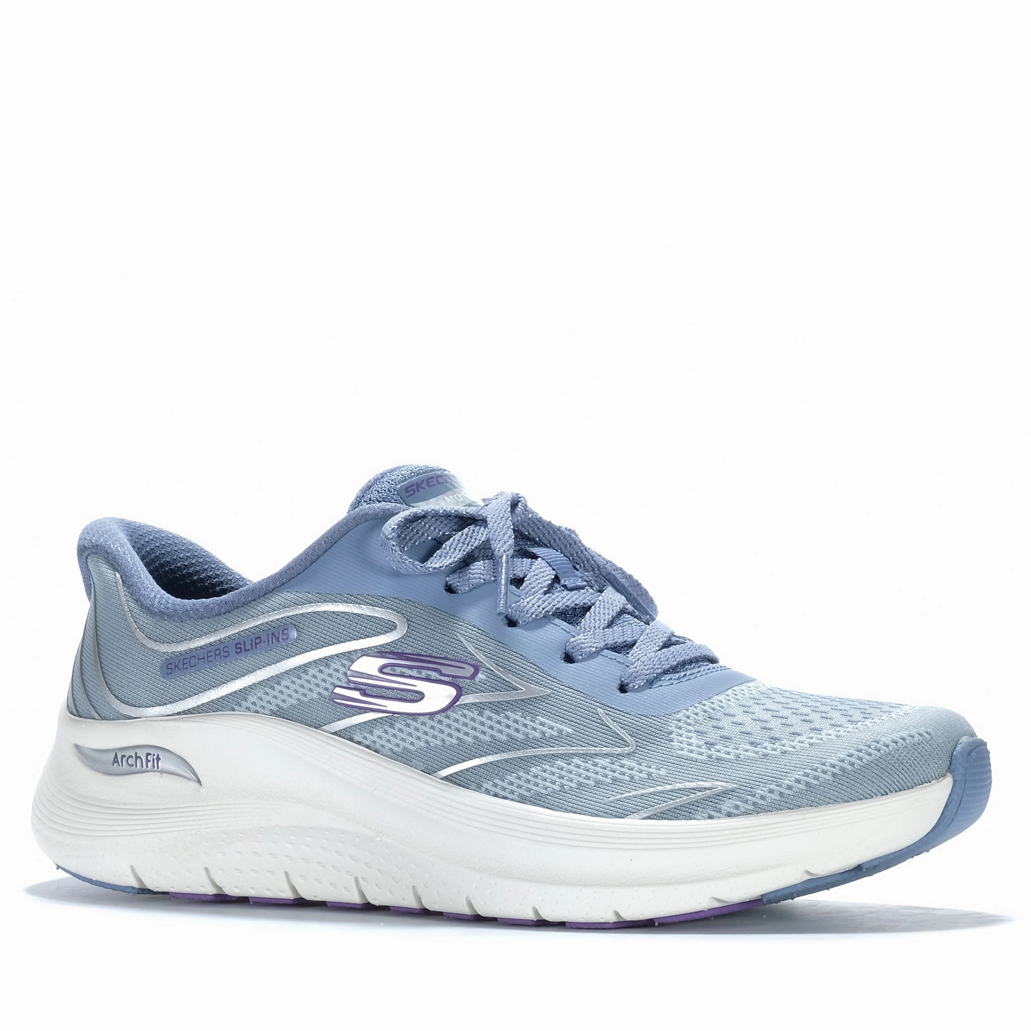 Skechers Arch Fit 2.0 - Sleek Stride Blue/Purple 150328 Best Shoes Walking All Day