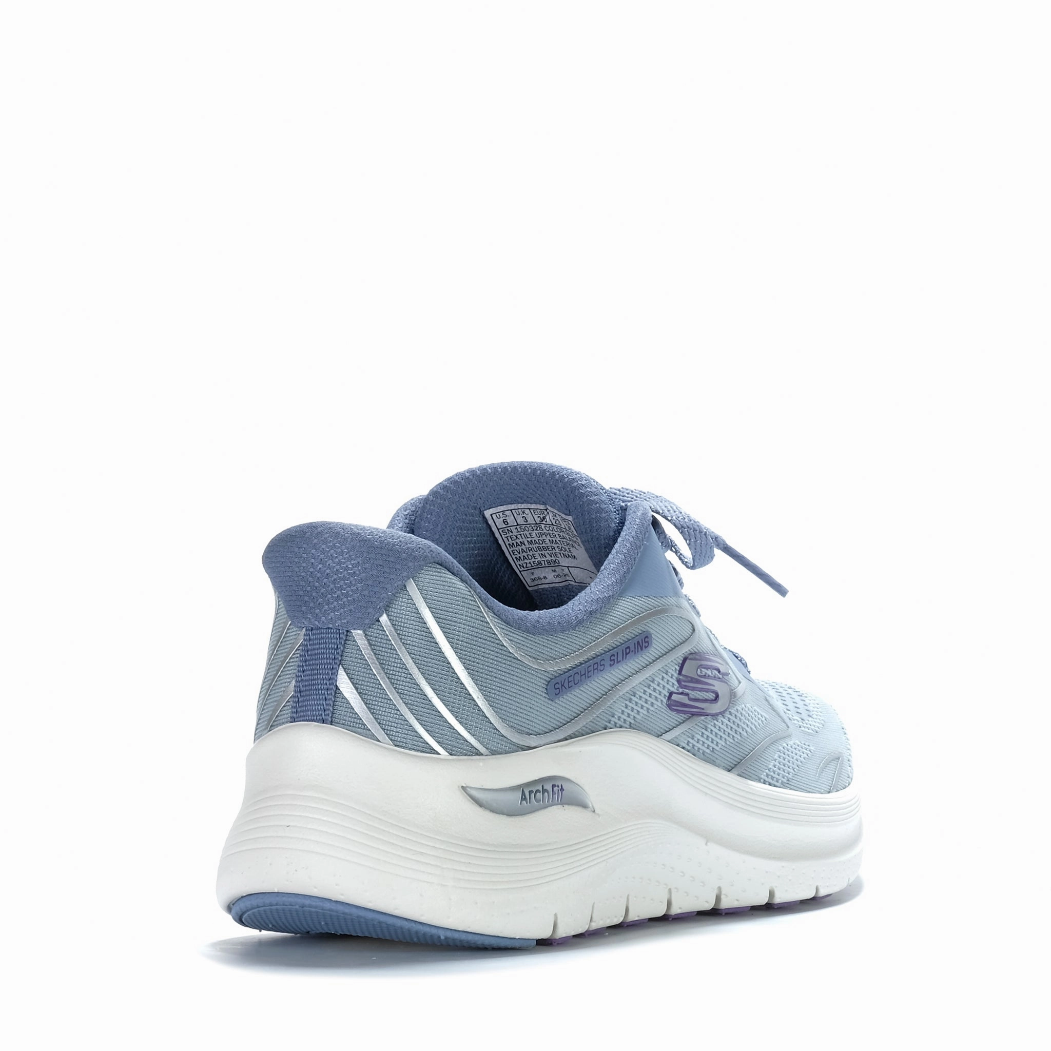 Stable Walking Skechers Arch Fit 2.0 - Sleek Stride Blue/Purple 150328