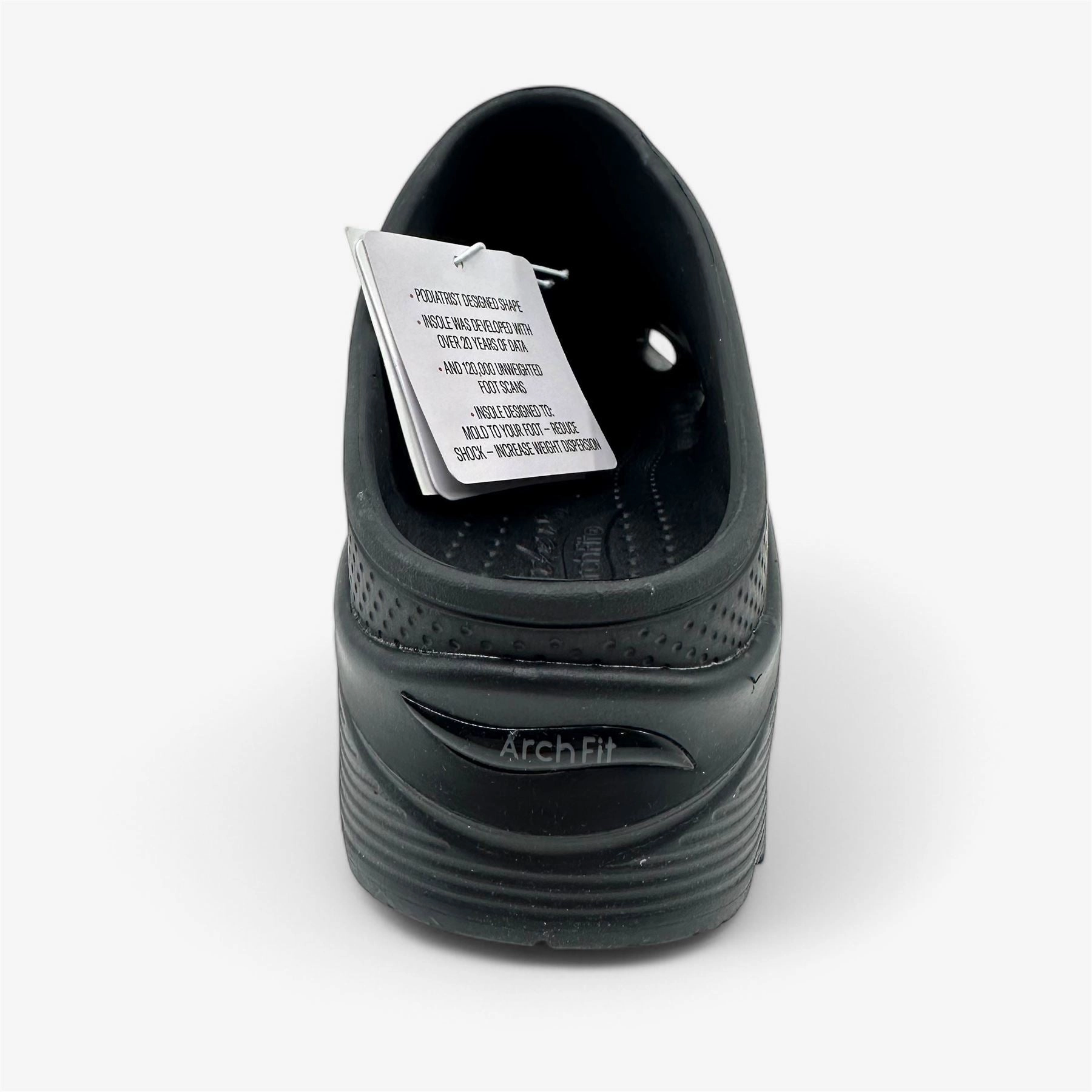 Comfortable And Stylish Walking Shoes Skechers Arch Fit Uno To The Max Black Womens Size 7 Casual Foamies Clog