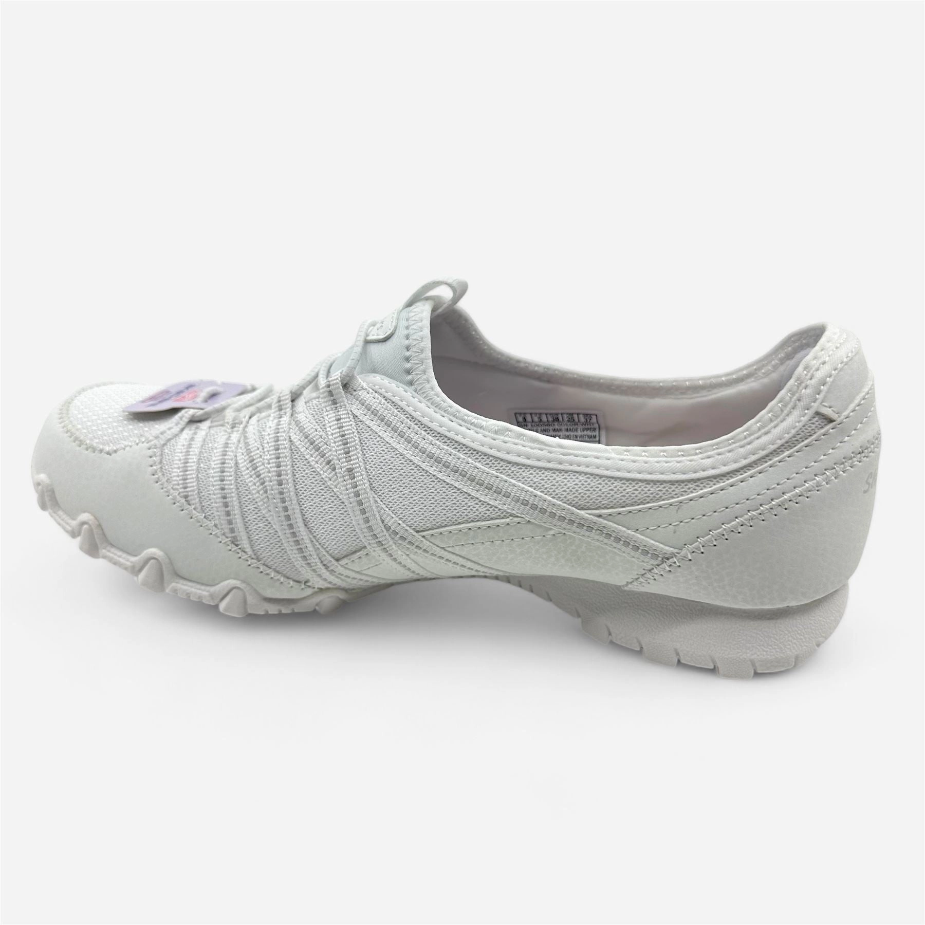 Skechers Bikers Lite Relive White Womens Athletic Relaxed Fit Sneaker For Walking Best Walking Shoe Best Walking