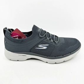 Casual Dress Walking Skechers Go Walk 6 Summer Sparks Charcoal Womens Comfort Shoes