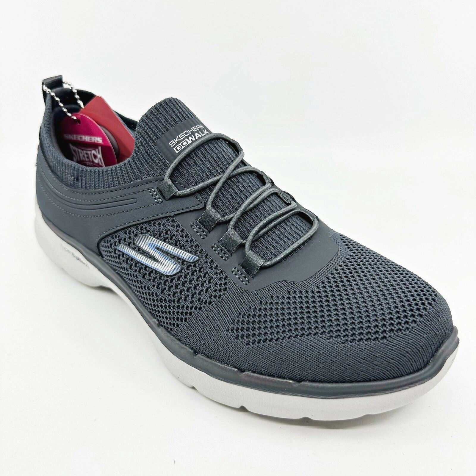 Skechers Go Walk 6 Summer Sparks Charcoal Womens Comfort Shoes First Walking Shoes For Baby