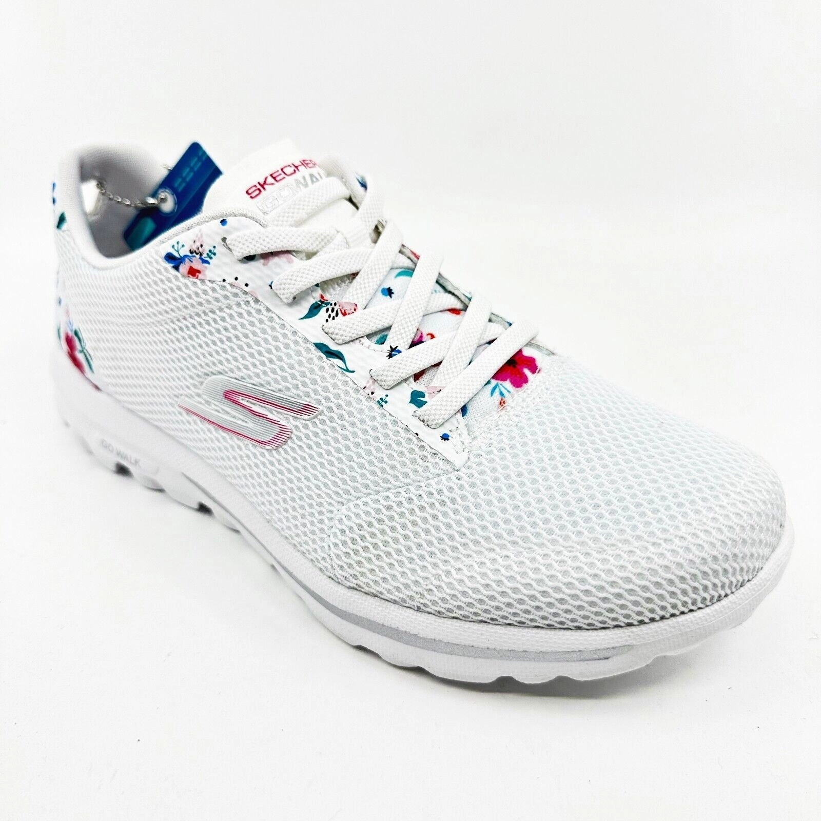 Skechers Go Walk Classic Dream White Womens Comfort Sneakers For All Day Walking Walking