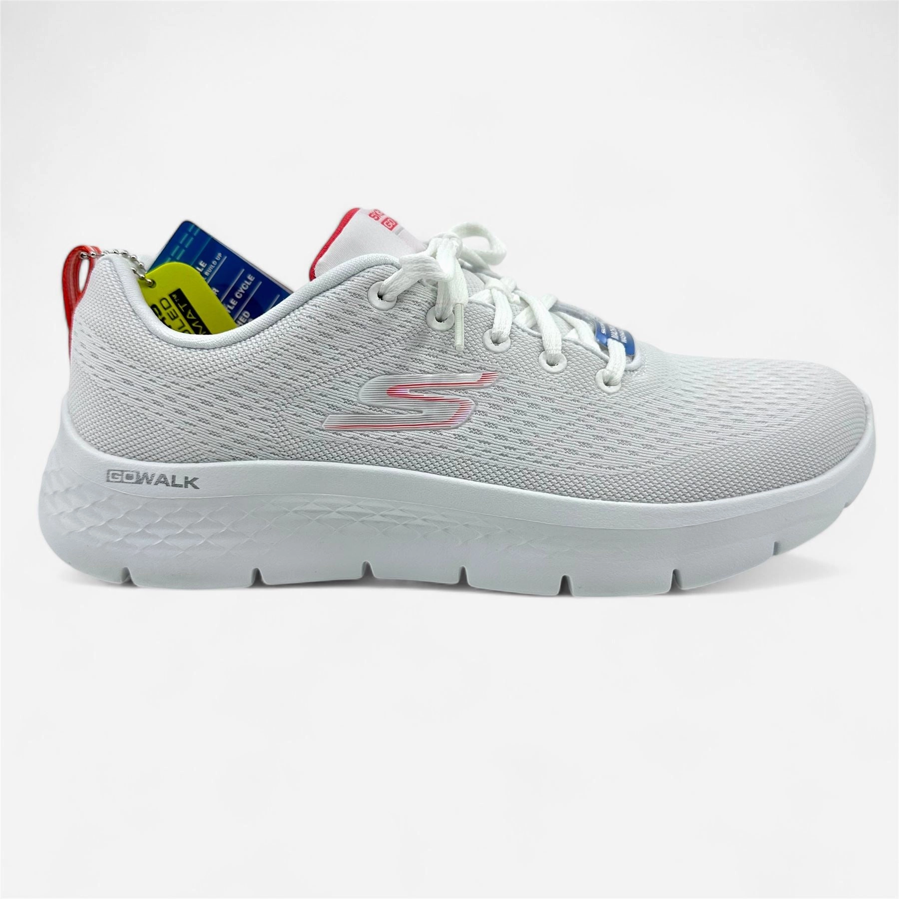 Best Walking Shoes 2024 Skechers Go Walk Flex Cali White Hot Coral Womens Size 9.5 Athletic Sneaker