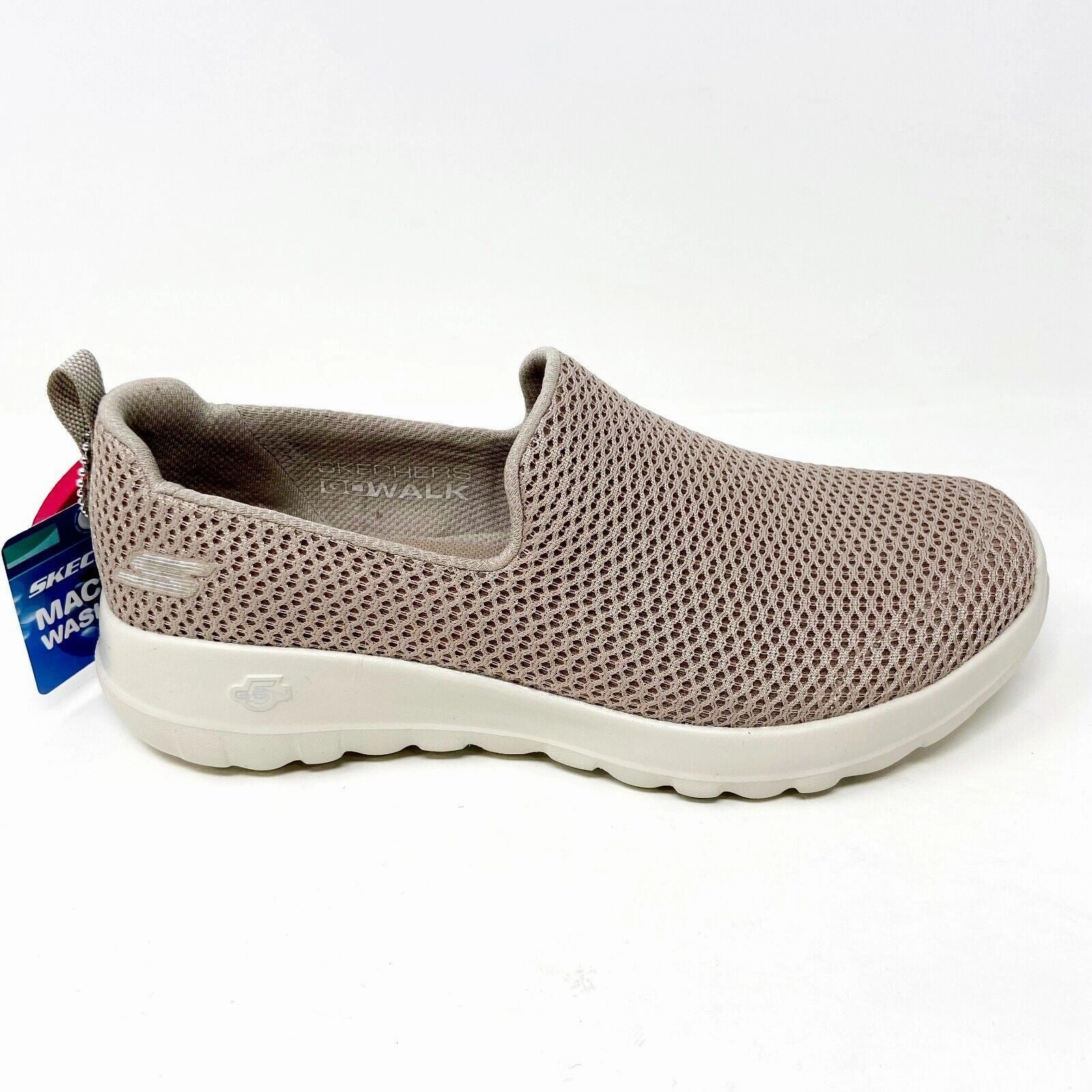 Skechers Go Walk Joy Taupe Womens Casual Slip On Comfort Shoes Walking Best Walking