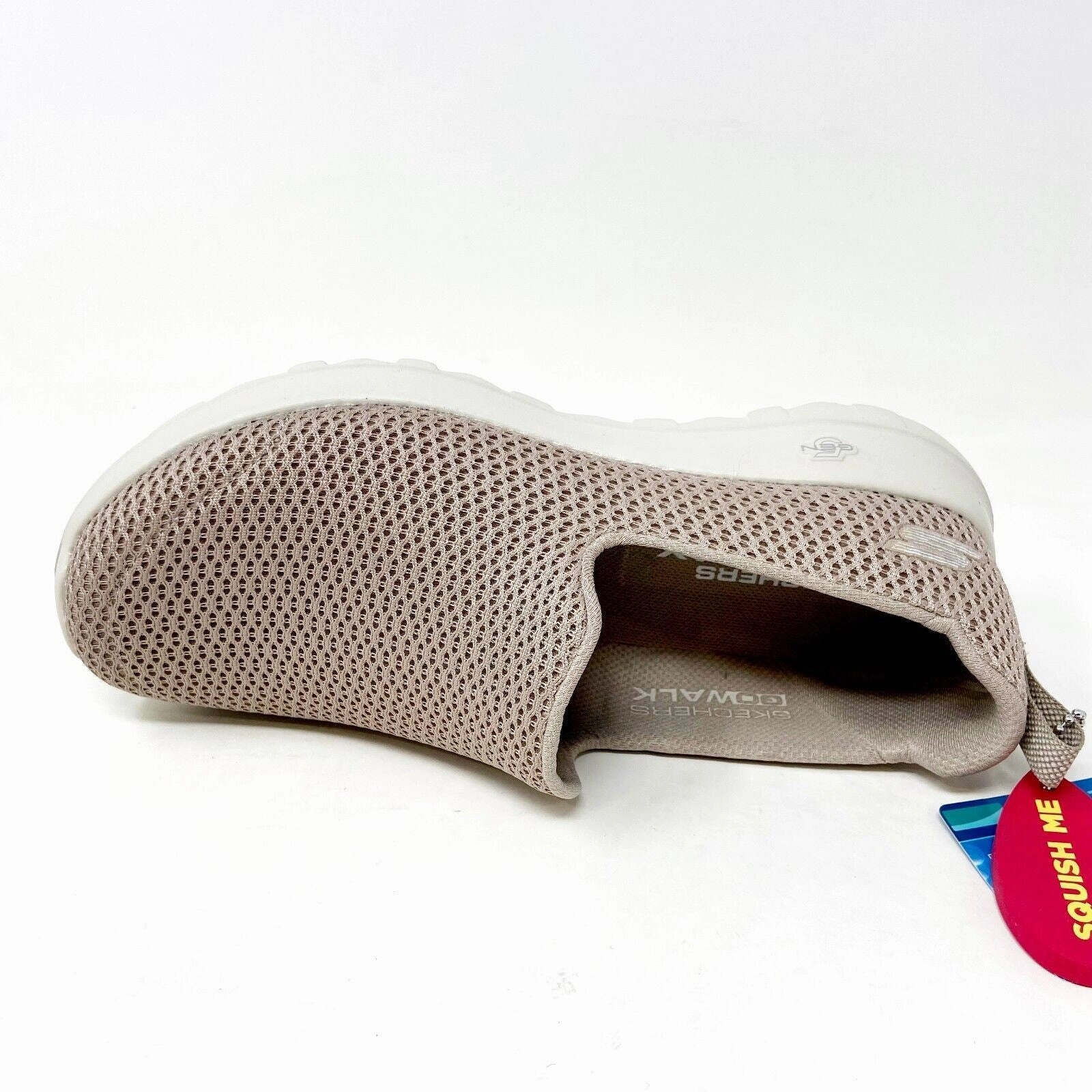 Durable Walking Skechers Go Walk Joy Taupe Womens Casual Slip On Comfort Shoes