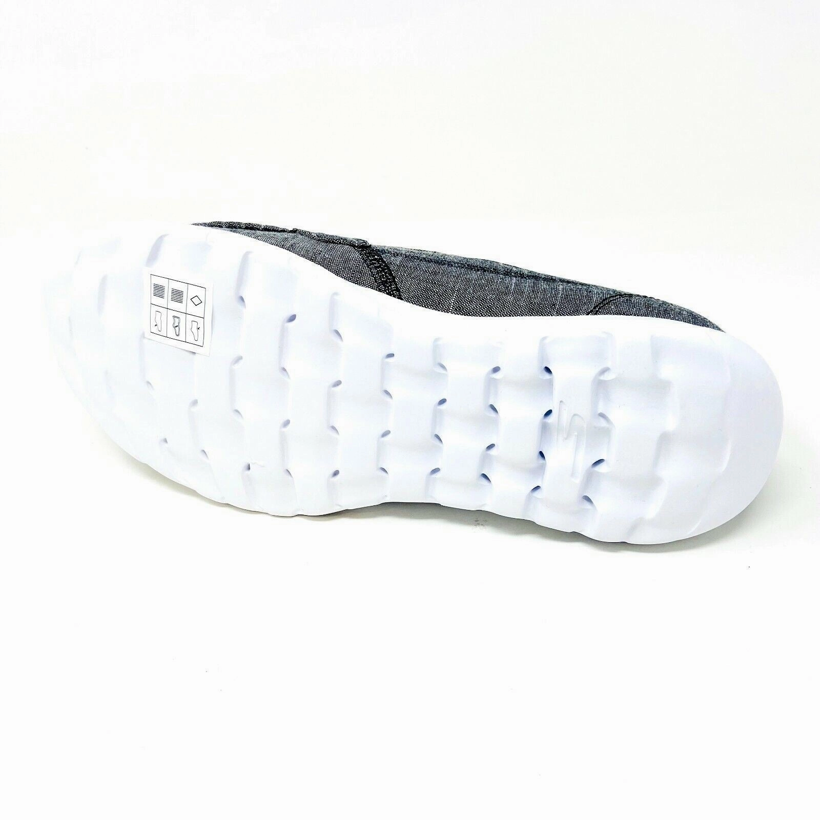 Walk A Mile On Skechers Go Walk Lite ISLA Black White Womens Size 7.5 Casual Boat Shoes