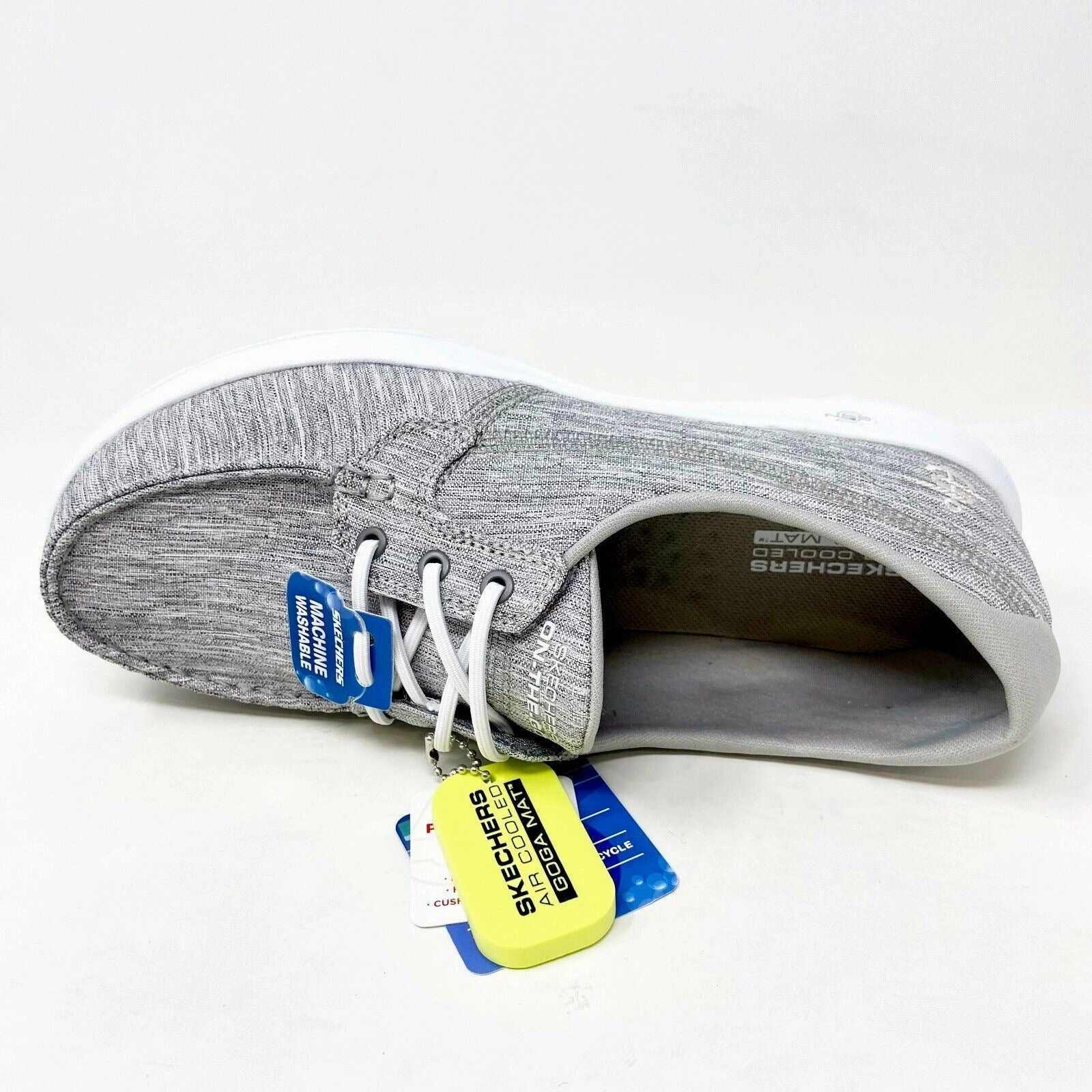 To Walk On Water Skechers Go Walk Lite Isla Gray Womens Boat  Casual Shoes