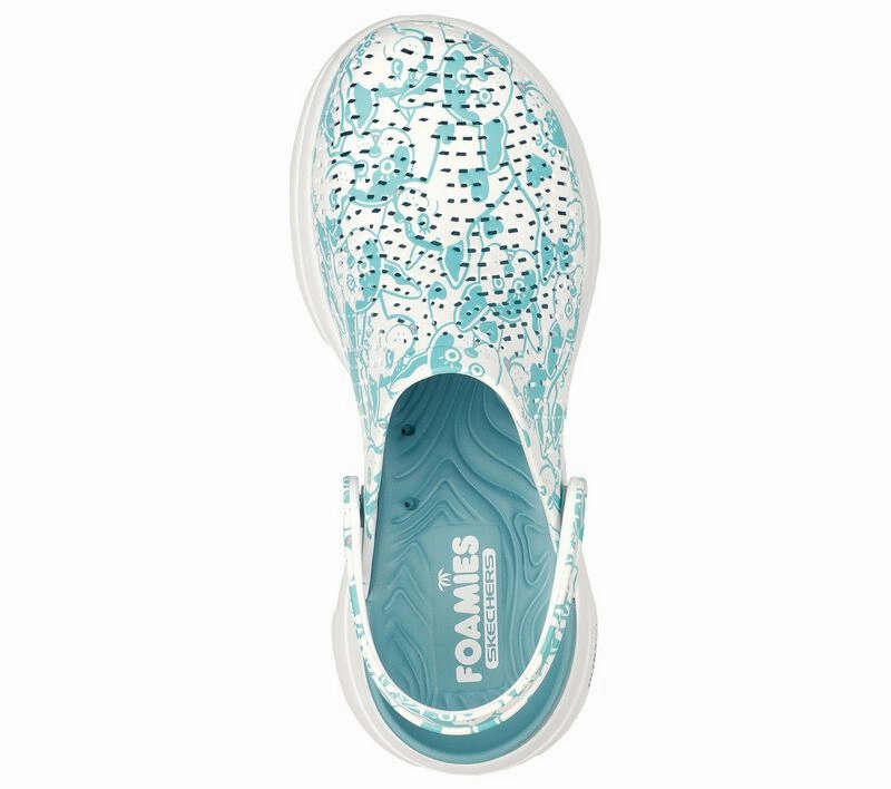 Bridal Wedding Slippers Skechers GOwalk 5 Women's Slipper Sandal  111001 Real Teal Green | Plush Faux Fur Lining, Lightweight Slip-On Comfort Shoe, Ultra Go Cushioning, Machine Washable, Ideal for Indoor & Casual Wear