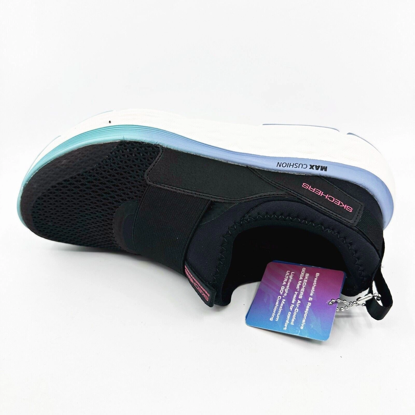 Best Walking Shoes For New York Skechers Max Cushioning Delta Black Blue Womens Size 7 Athletic Shoes