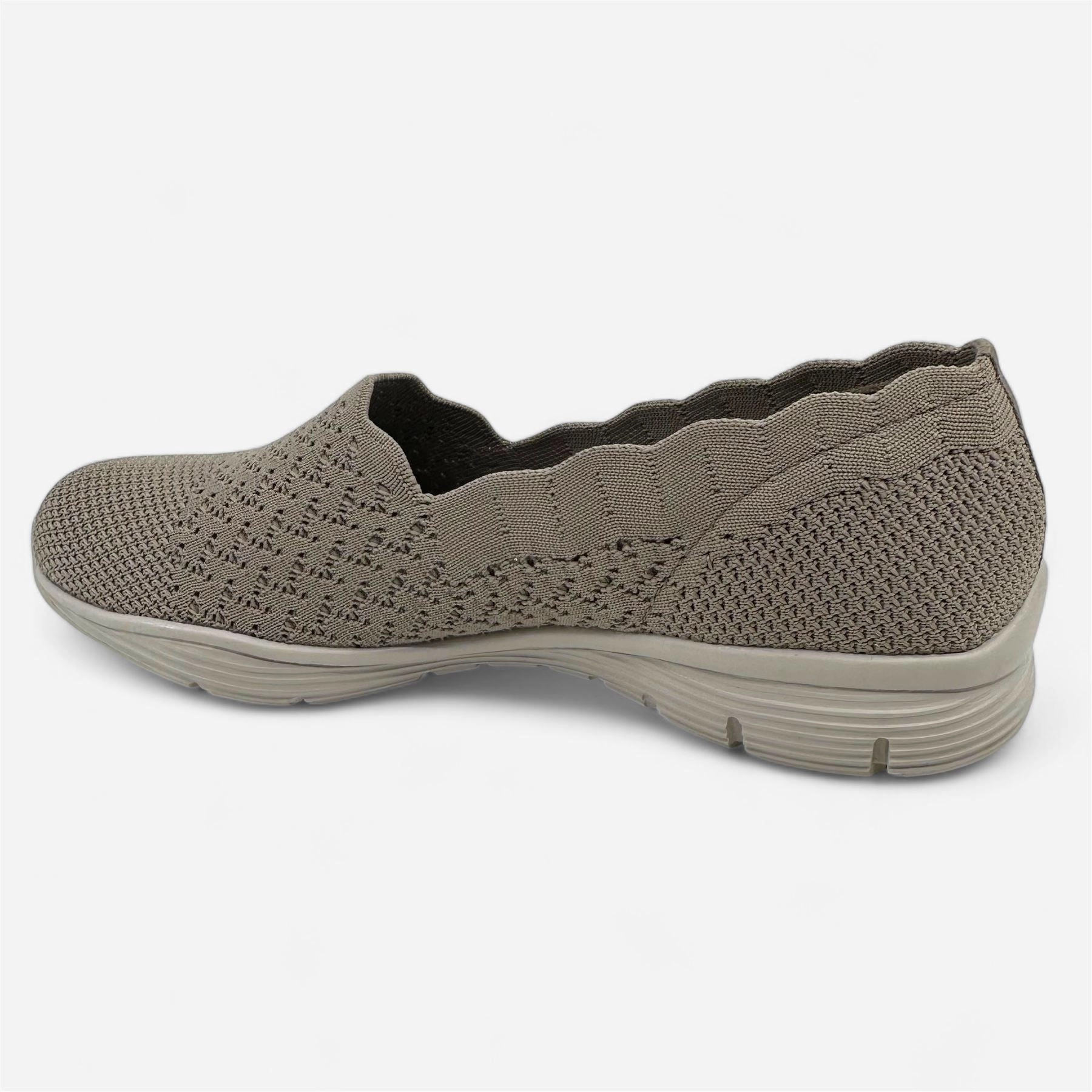 Best Walking Running Shoes Skechers Seager Stat Taupe Womens Size 8.5 Casual Slip-On