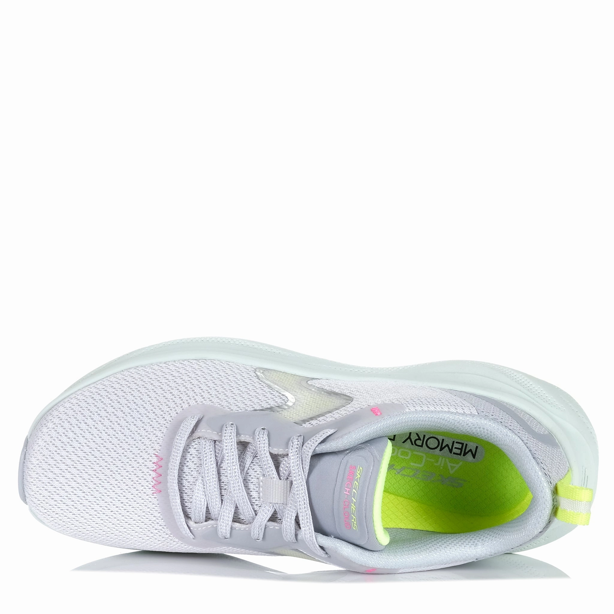 Skechers Skech Cloud - Smooth Wave 150562 Light Grey/Green Best Shoe For Walking