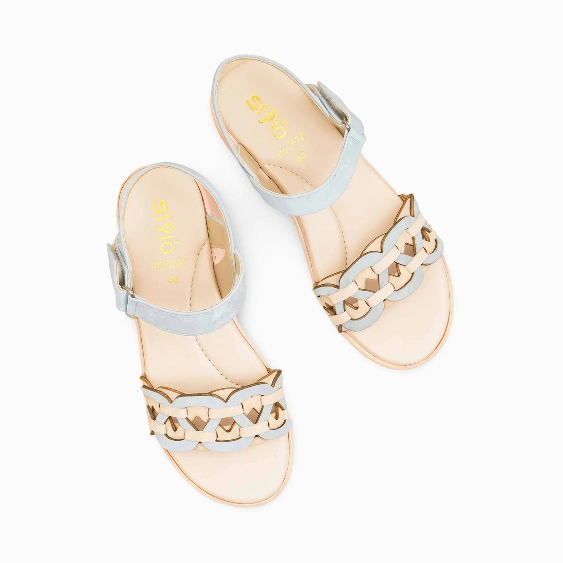Bridget Sandals Sky Blue Formal Sandal For Ladies PU0612