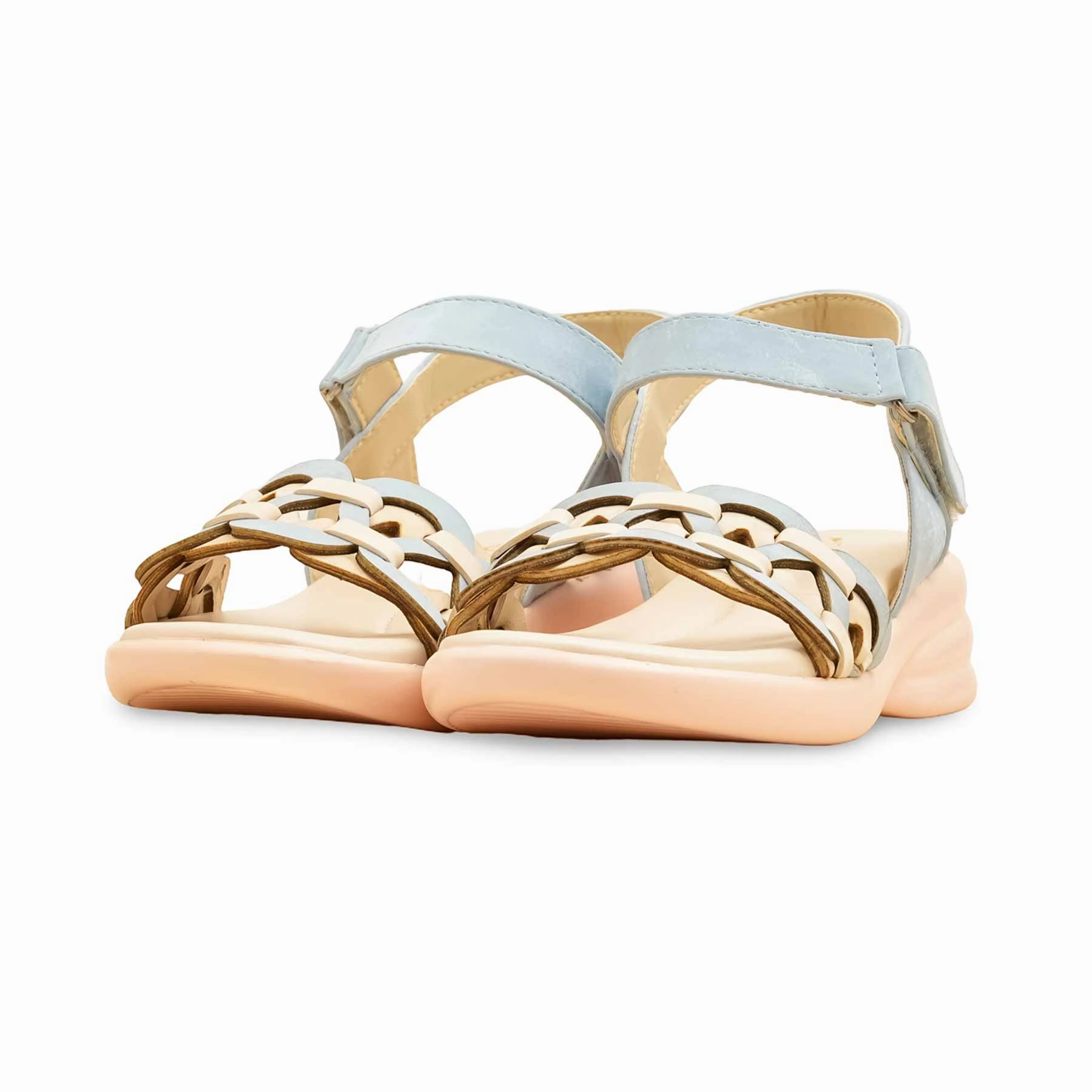 Sandals By Soda Sky Blue Formal Sandal For Ladies PU0612