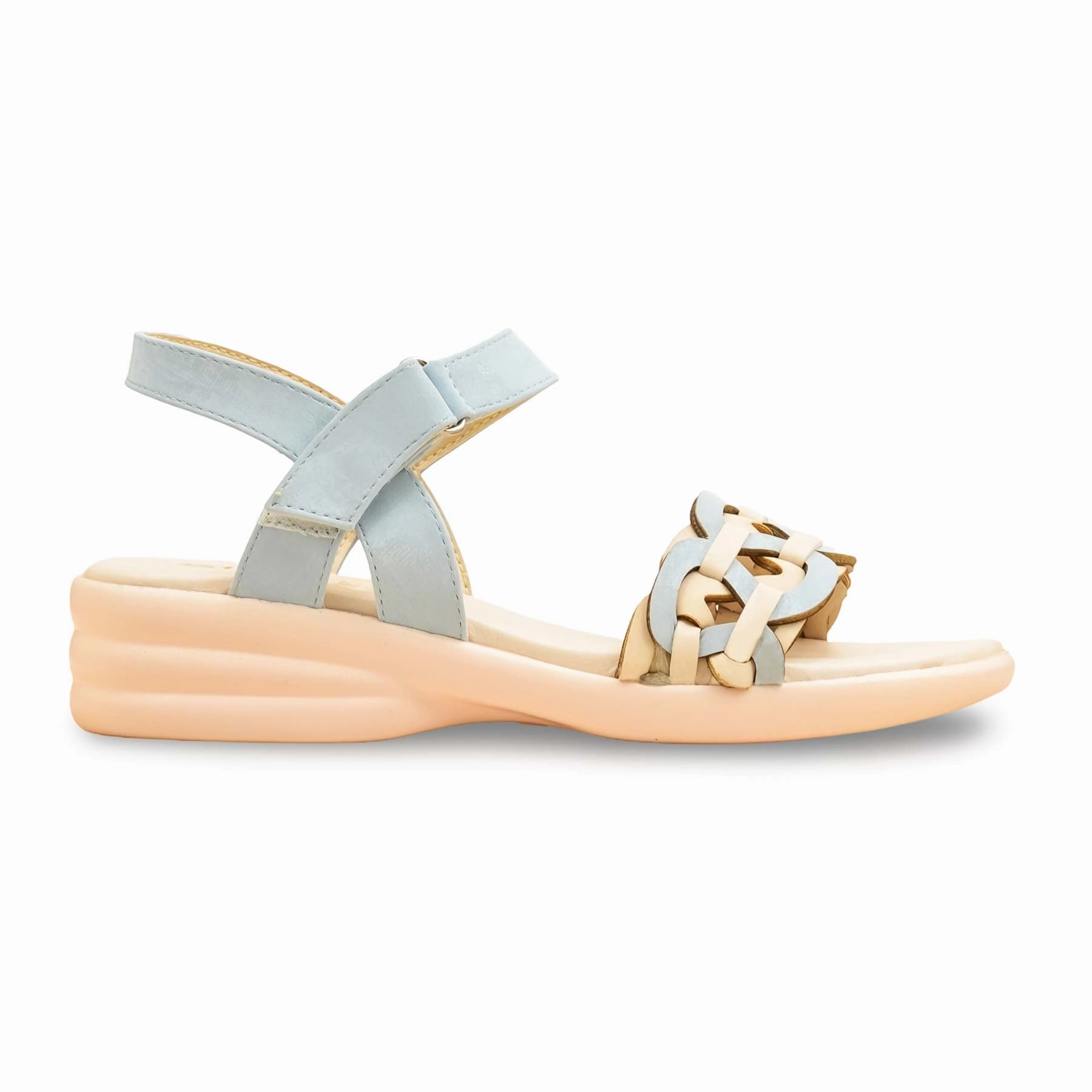 Sky Blue Formal Sandal For Ladies PU0612 Wide Width Wedding Sandals