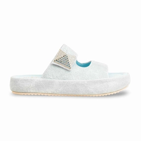 Lasso Slippers Sky Blue Formal Slipper For Women PU0444
