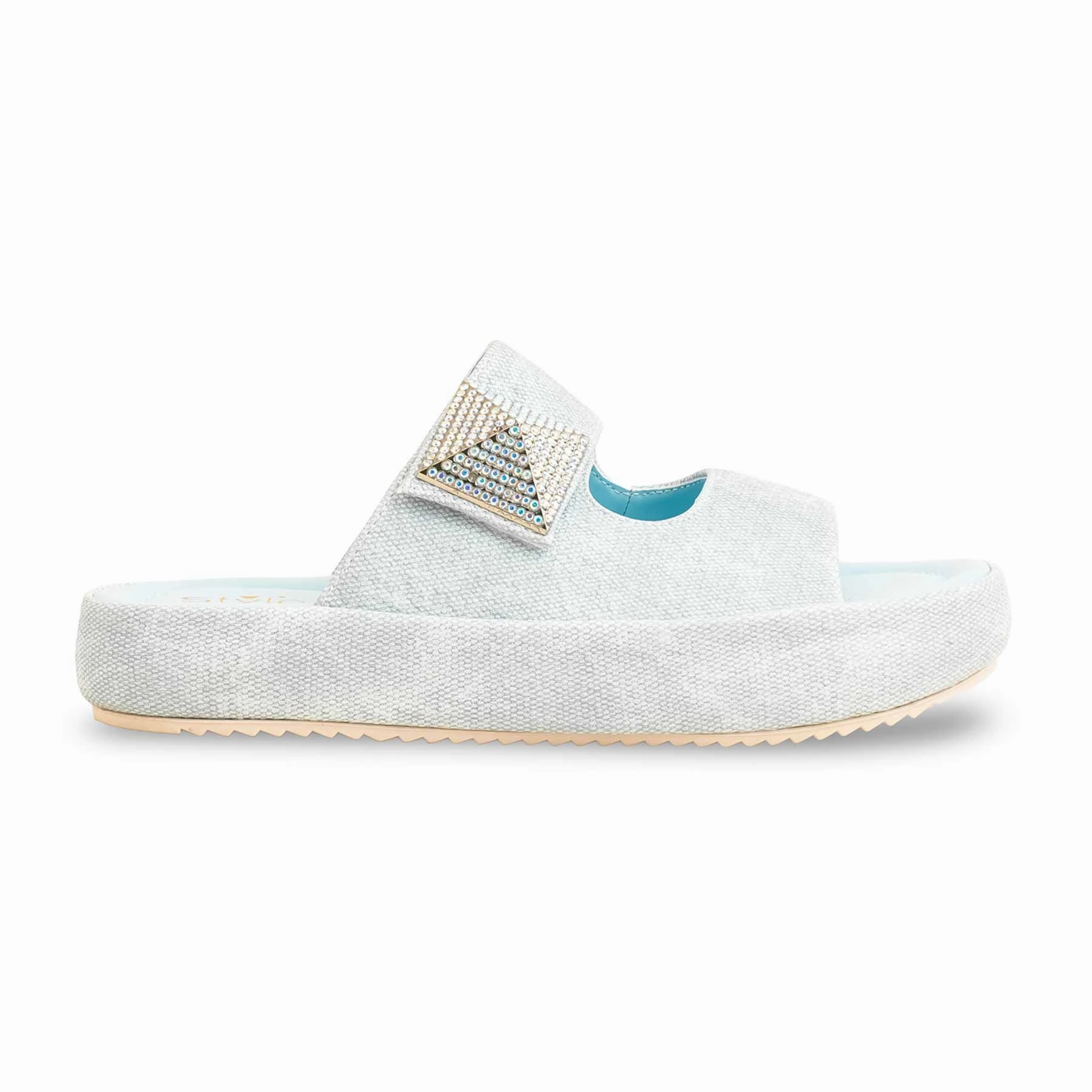 Raccoon Slippers Sky Blue Formal Slipper For Women PU0444