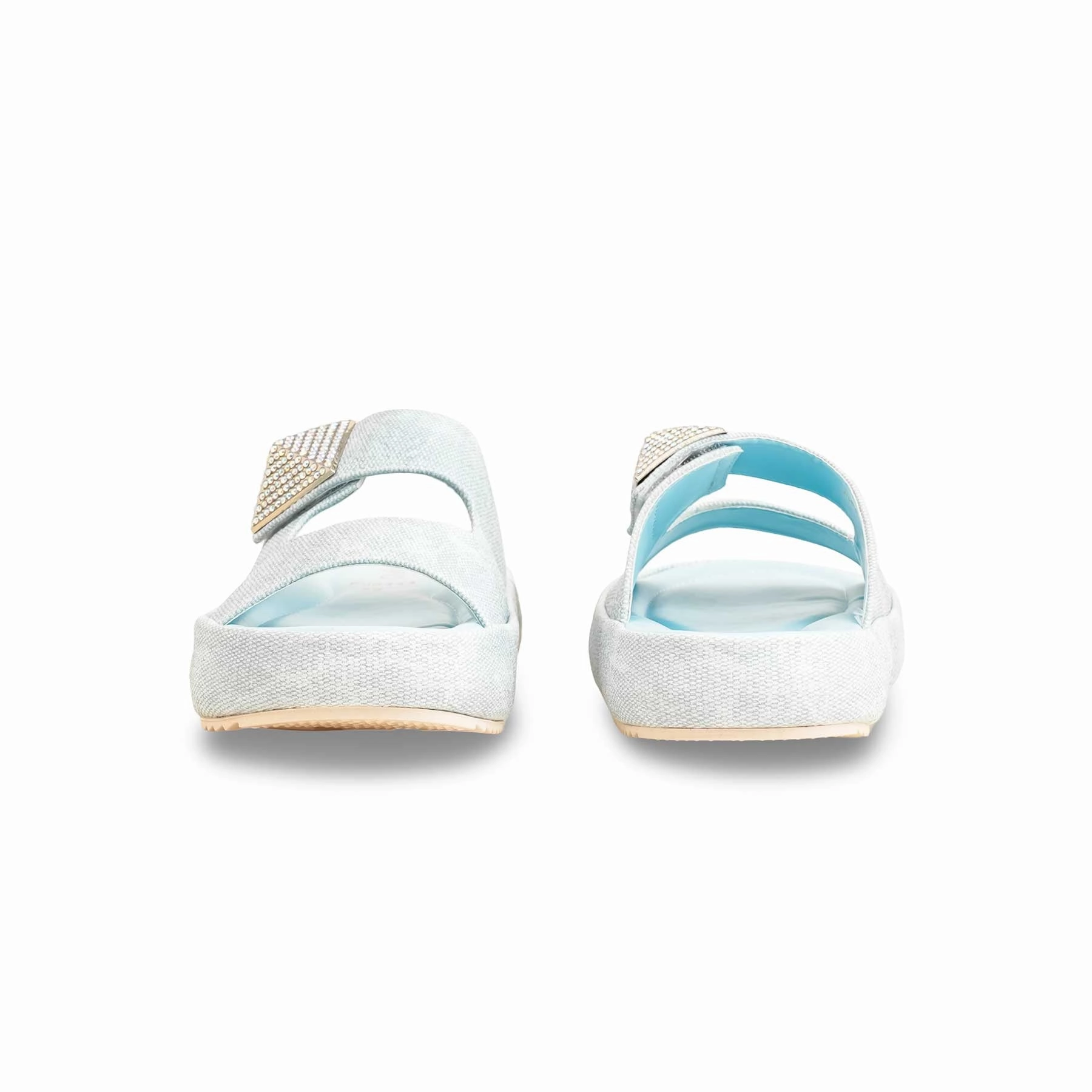 Sky Blue Formal Slipper For Women PU0444 Grass Slides