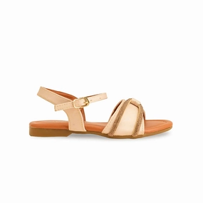 Felt Boot Slippers Girls Golden Formal Sandal KD9870