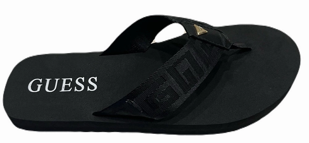 Platform Slippers GUESS Black Huller Logo Thongs