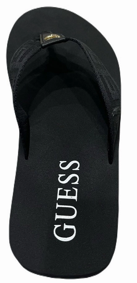 GUESS Black Huller Logo Thongs Walmart Moccasin Slippers