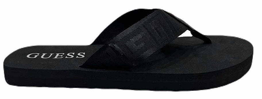 Bear Claws Slippers GUESS Black Huller Logo Thongs