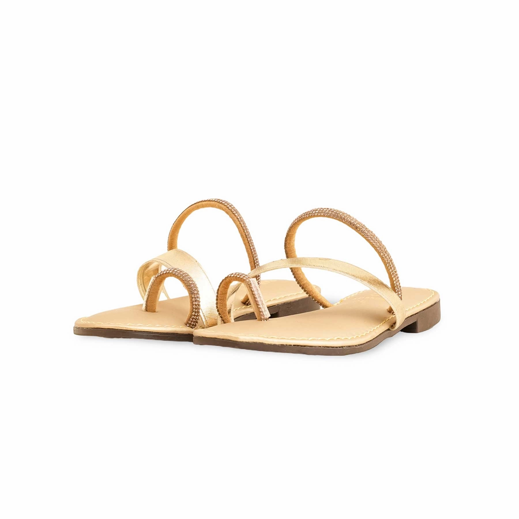 Flats Slippers Girls Golden Casual Slipper KD5529