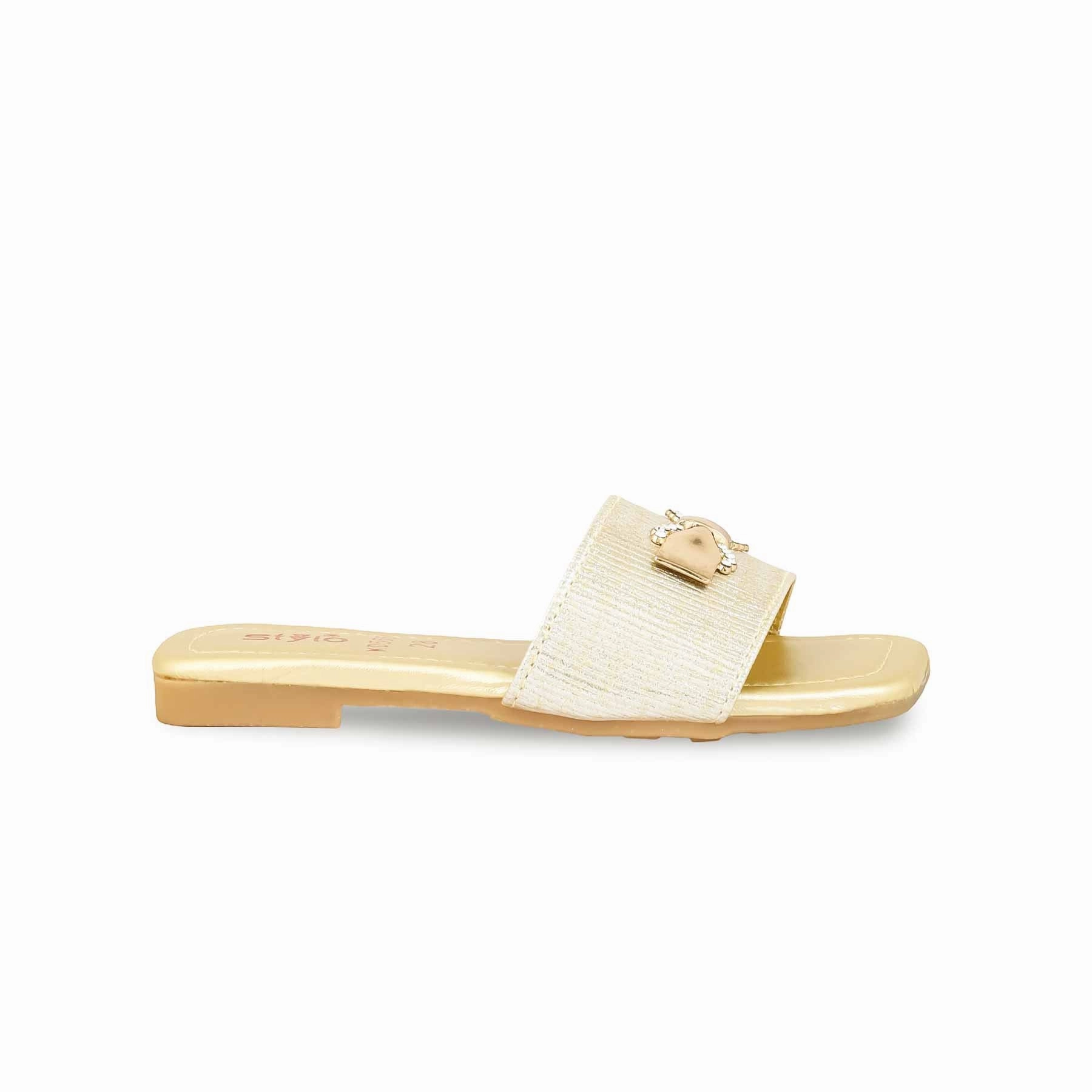 Girls Golden Casual Slipper KD5559 Types Of Slippers