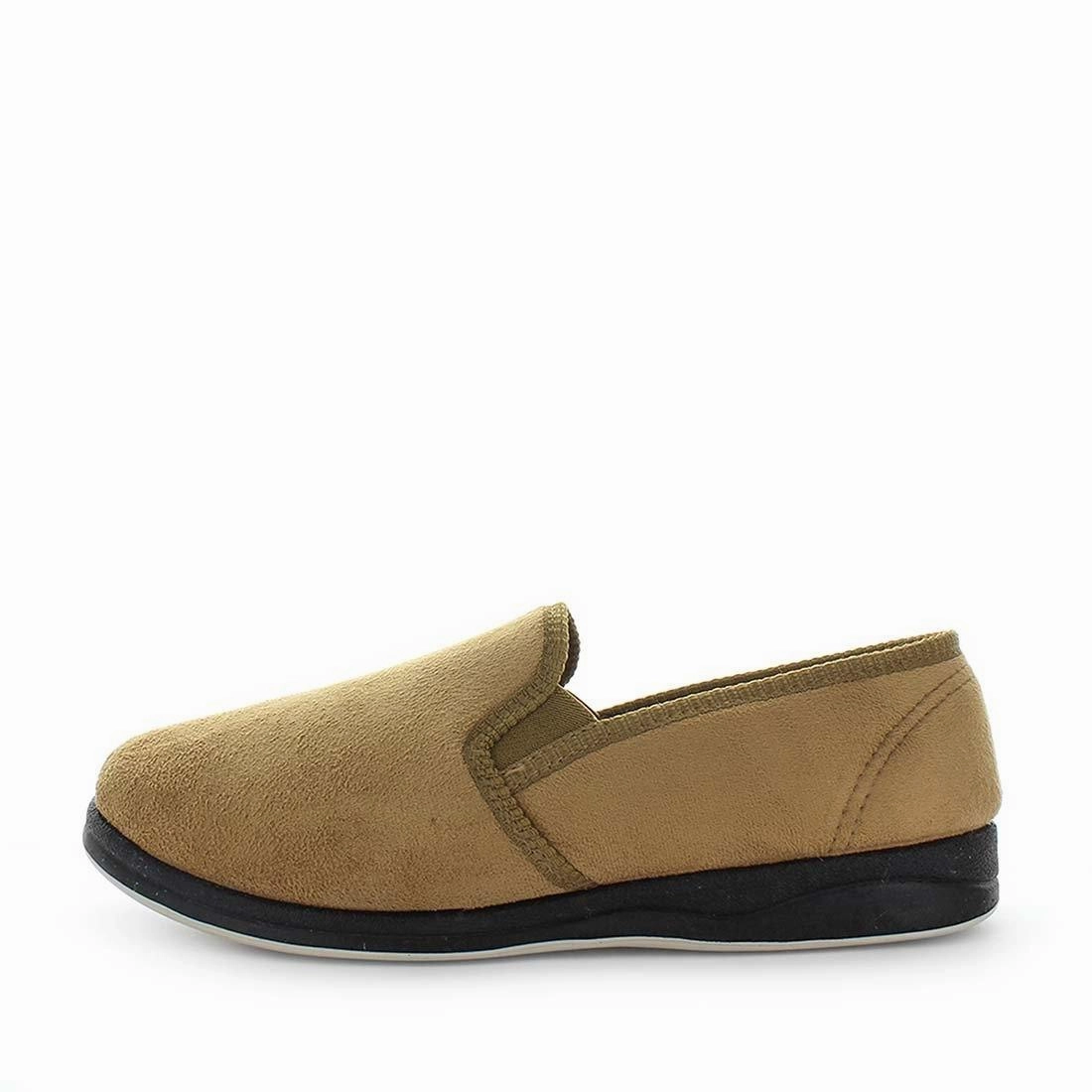 Panda Eden Men's Slippers - Tan Suede Timb Slippers