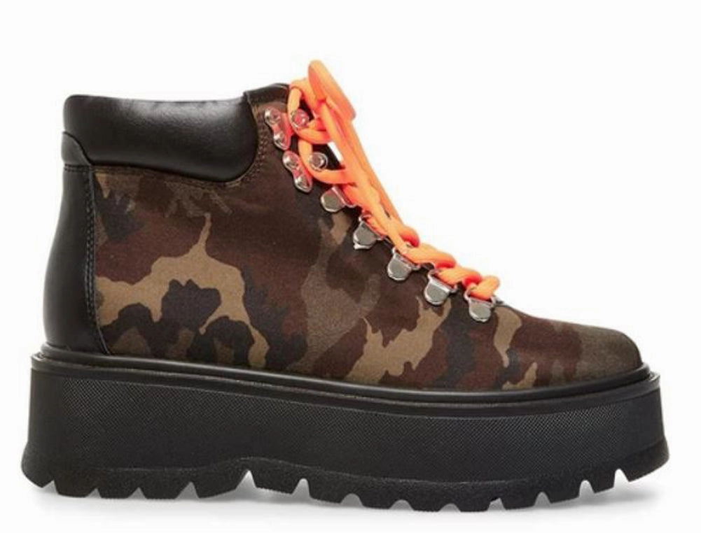 STEVE MADDEN Stomp Women | Camouflage Leather Horseback Riding Boots