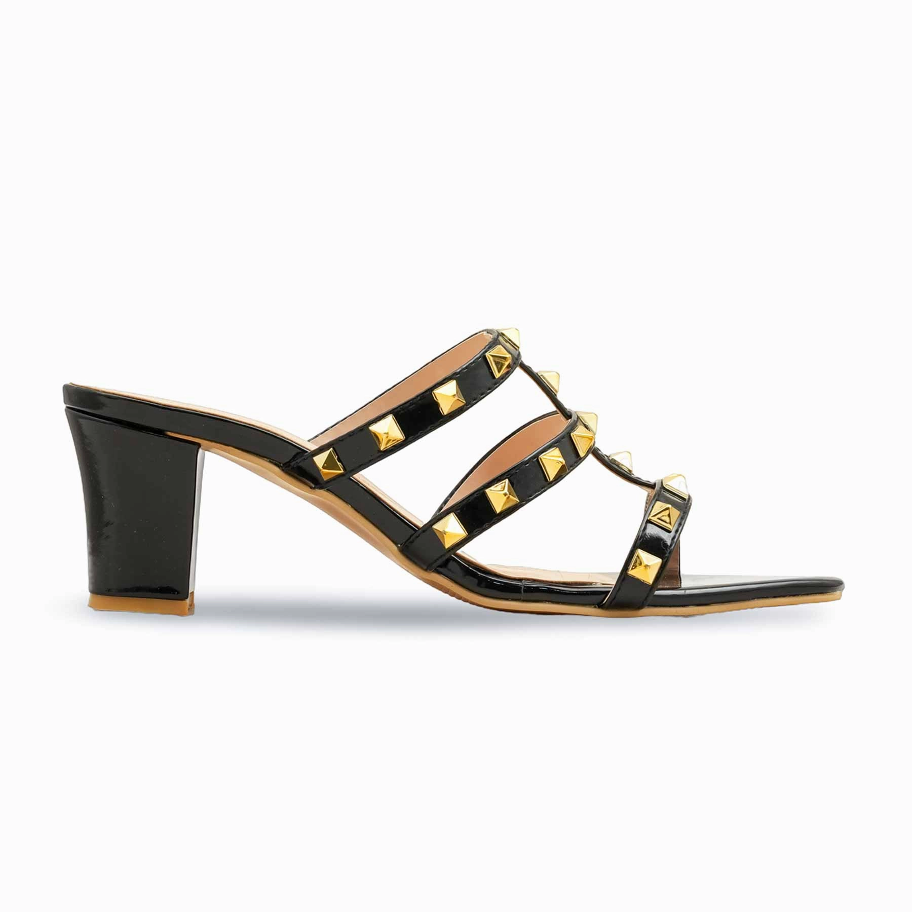 Black Formal Slipper For Women FR8420 Grunge High Heels