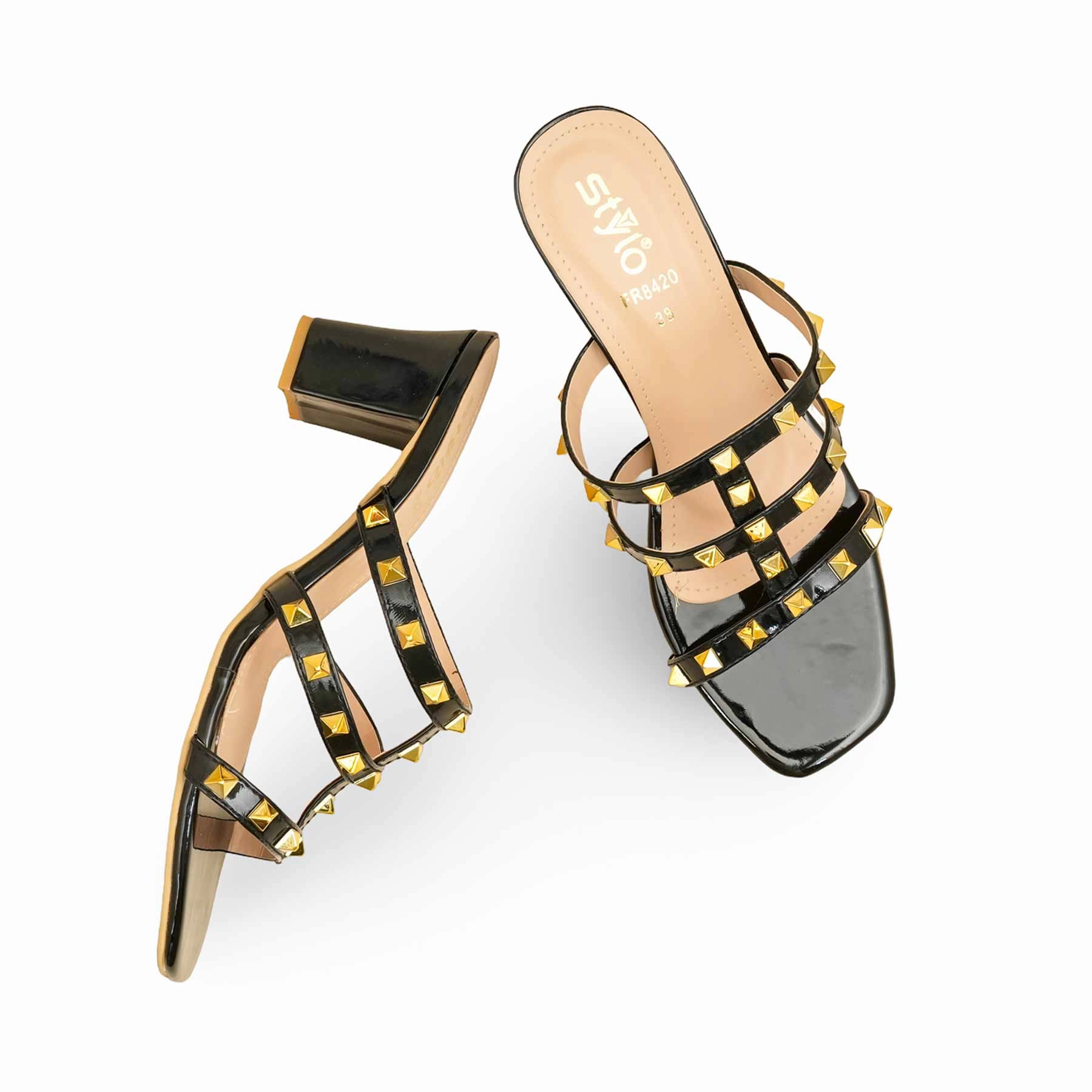 Heel Boots Knee High Black Formal Slipper For Women FR8420