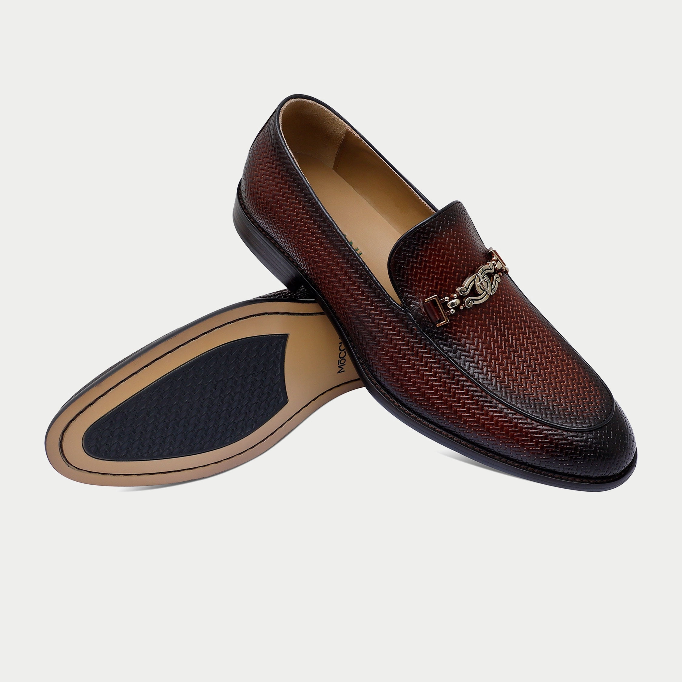 MM1945-BROWN All Black Slip On