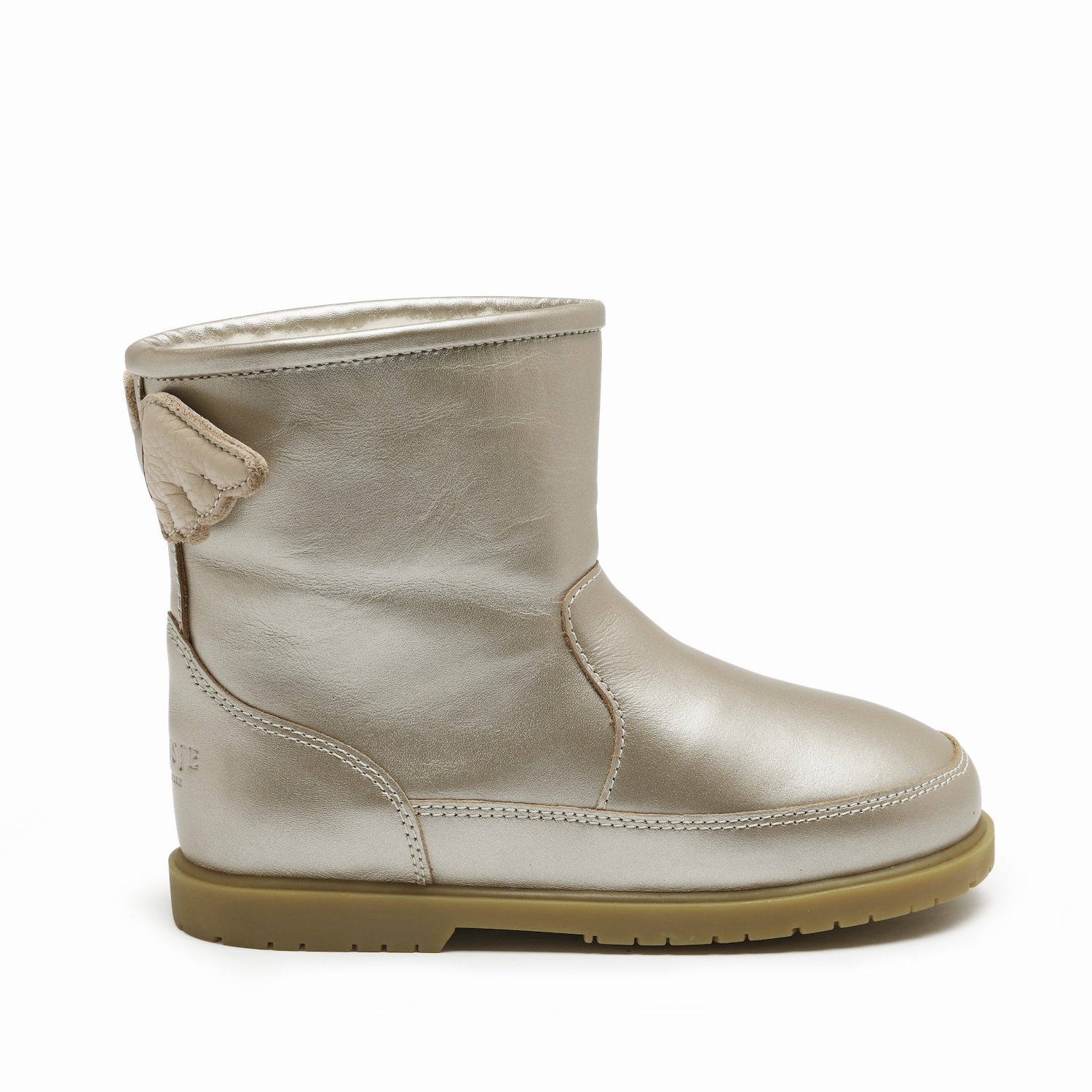 Angela Boots | Wings | Off White Metallic Leather Telemark Ski Boots