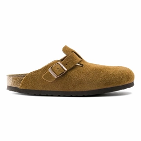Business Casual Shoes 2025 Birkenstock Men's Boston SOFT Footbed Mink Suede