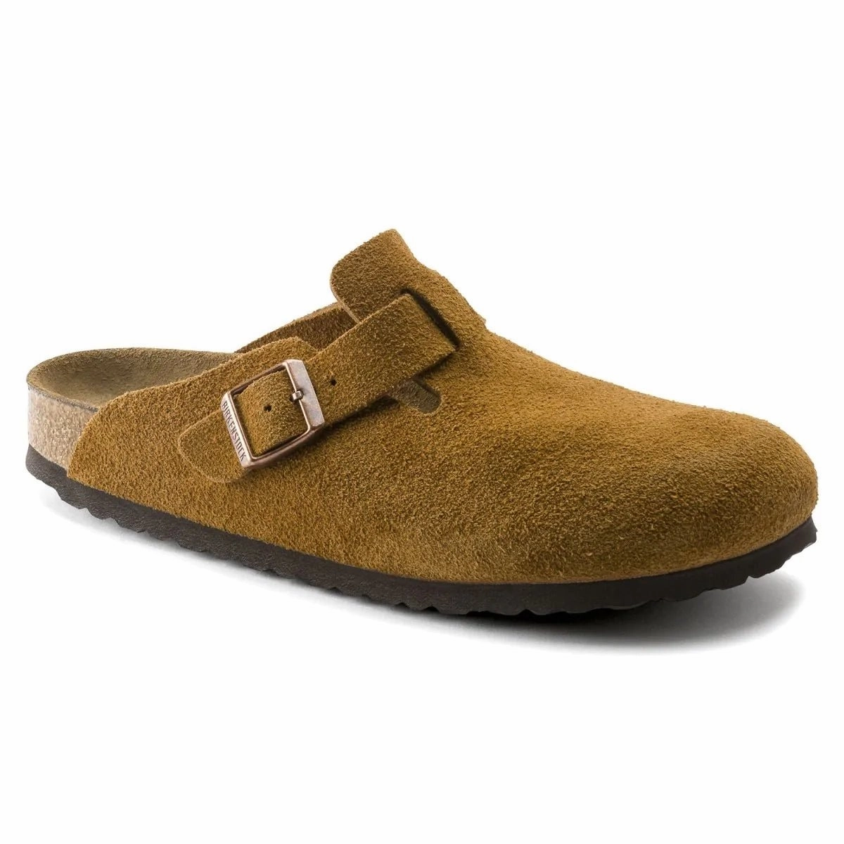 Birkenstock Men's Boston SOFT Footbed Mink Suede Clark Casual Shoes