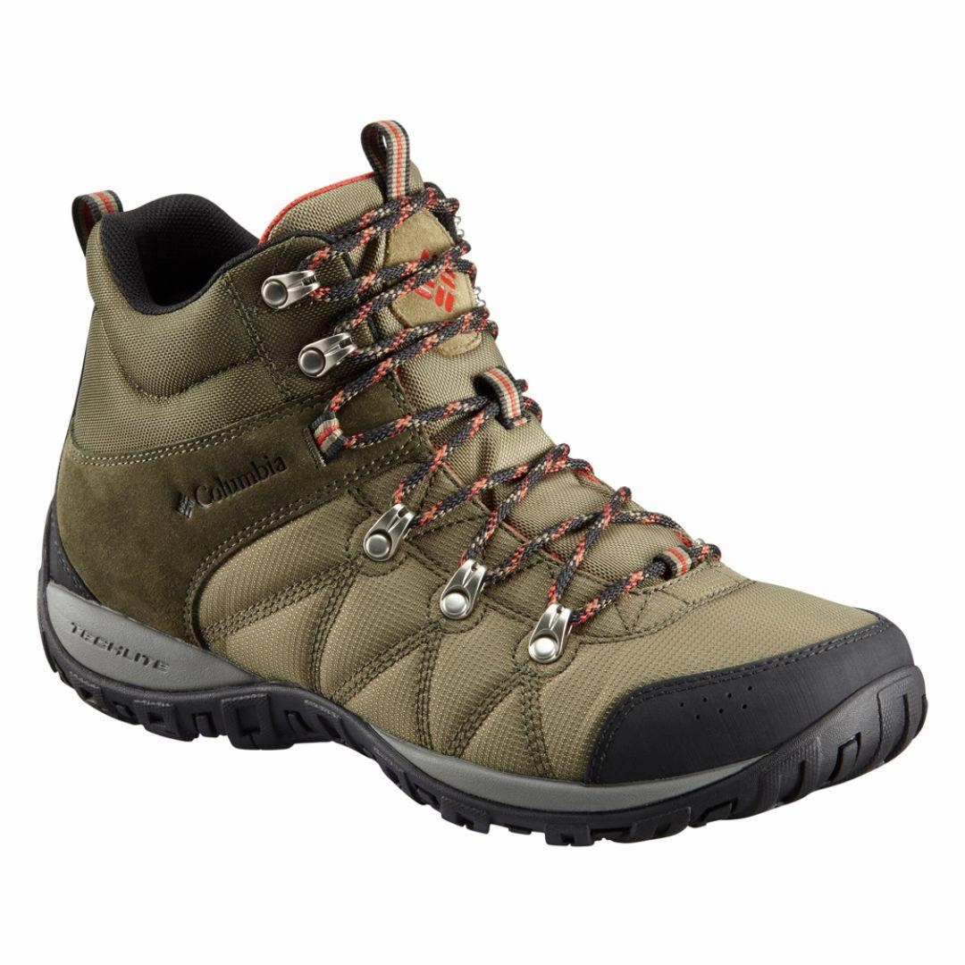 Columbia Men Olive PEAKFREAK VENTURE MID LT Hiking Boots Winter