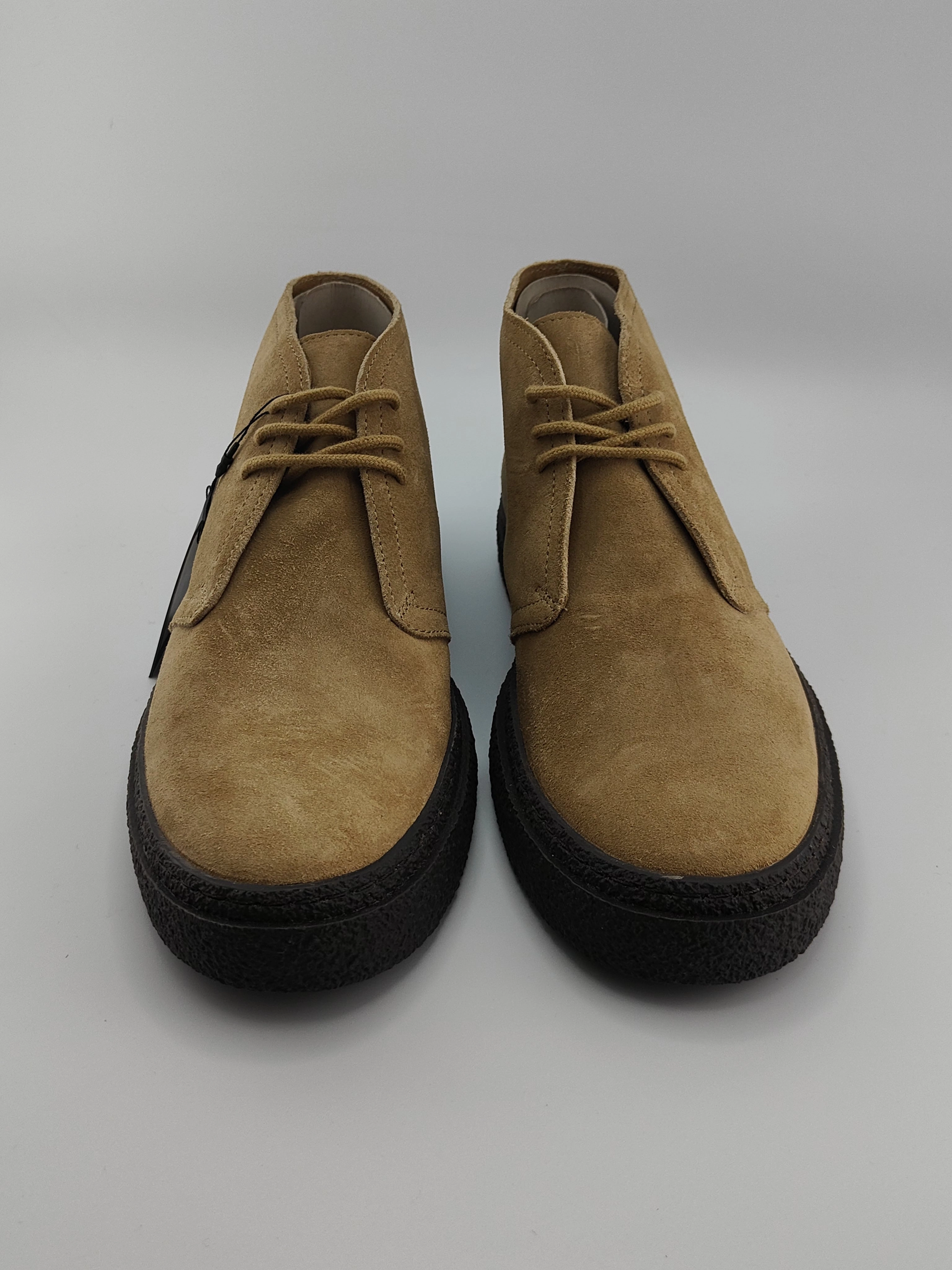 Men's Suede Leather Shoes Low Boots UK 7-EU 41 in Khaki Carolina Work Boots