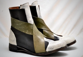 Sneaker boot  x black petrolio and grey | calf Frye Biker Boots