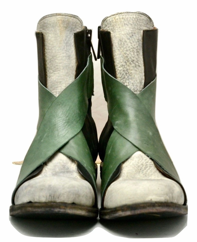 Waterproof Combat Boots Sneaker boot  x black petrolio and grey | calf