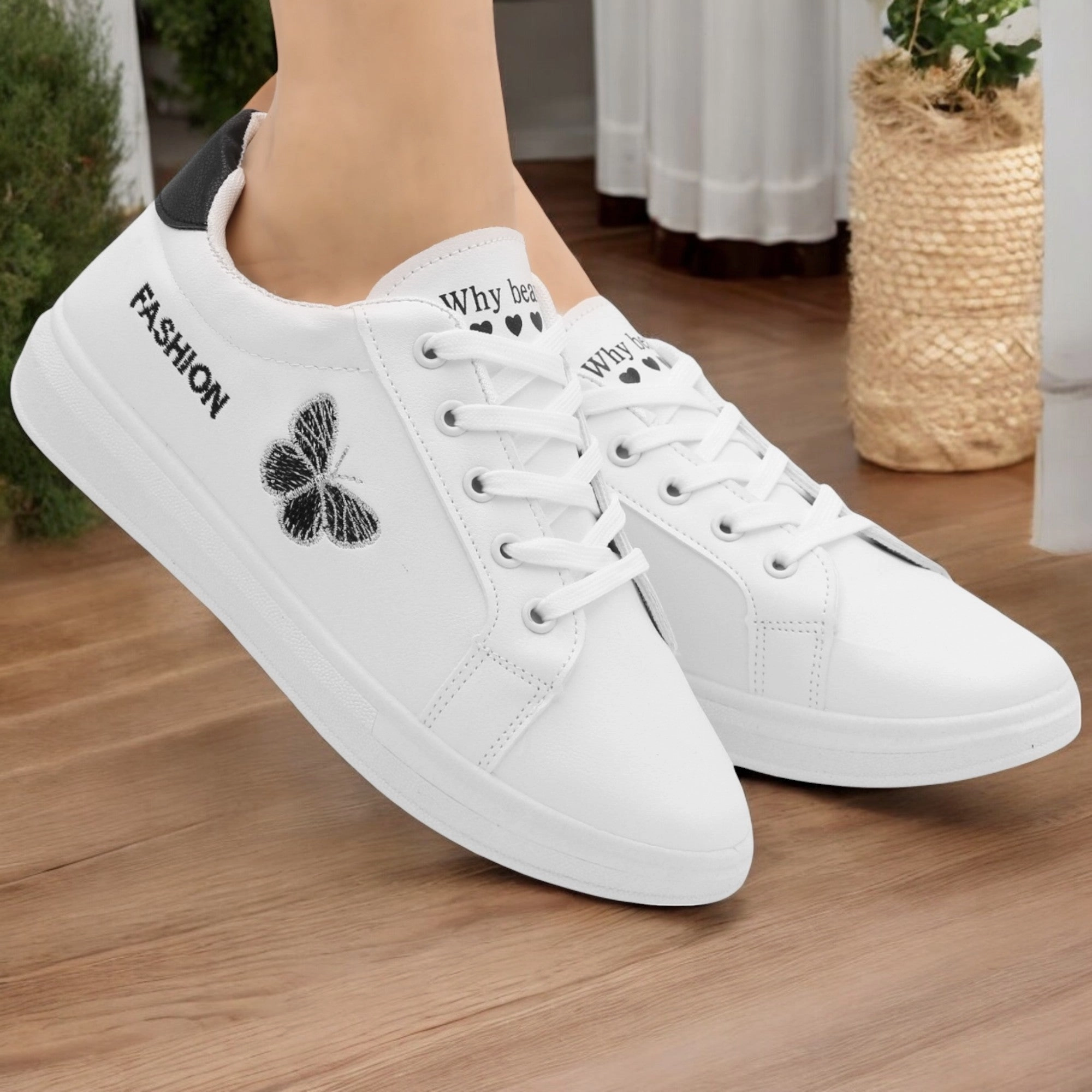 Sneaker Butterfly-R24-2 High Heel Shoes That Turn Into Flats